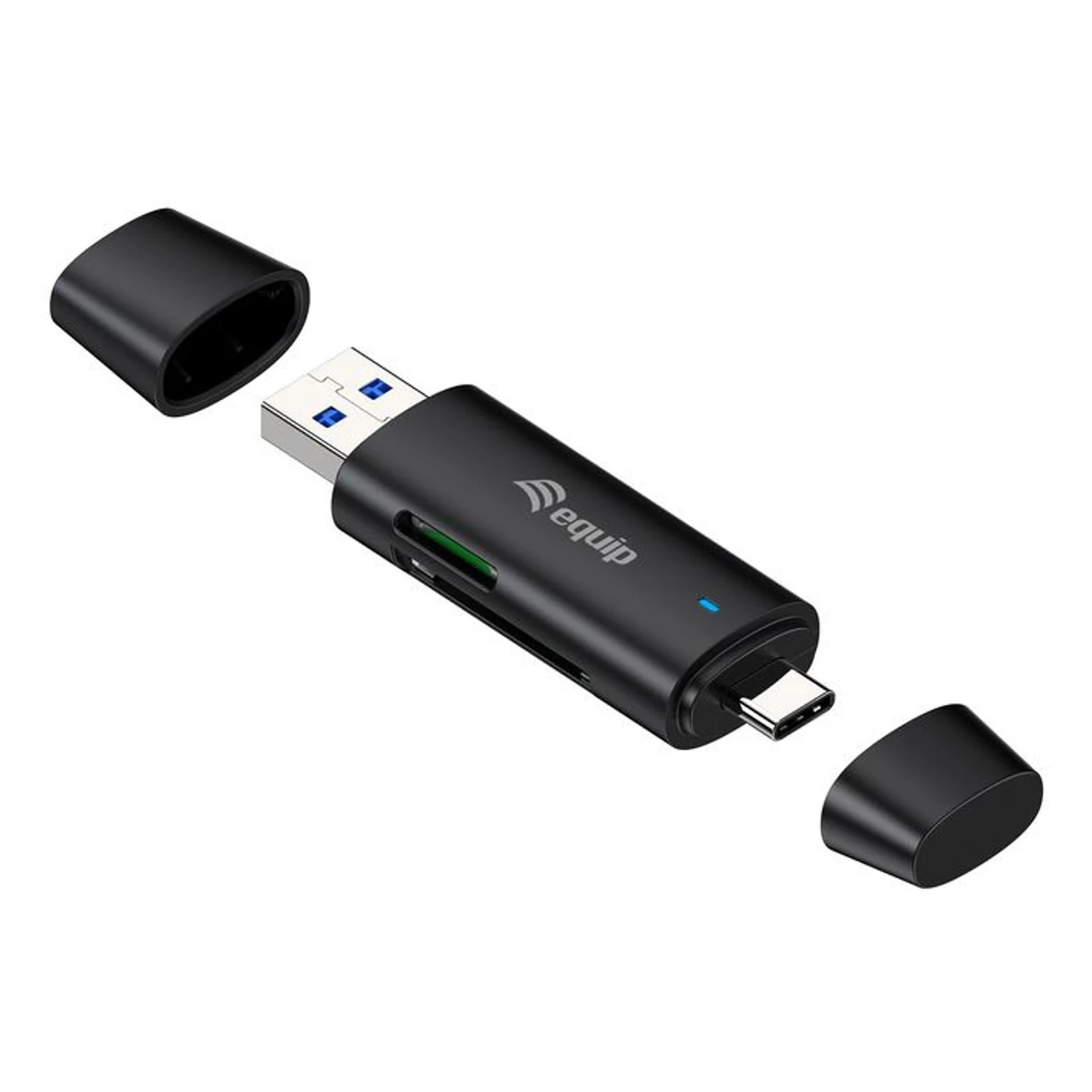 245462 lecteur de carte mémoire USB 3.2 Gen 1 (3.1 Gen 1) Type-A/Type-C Noir