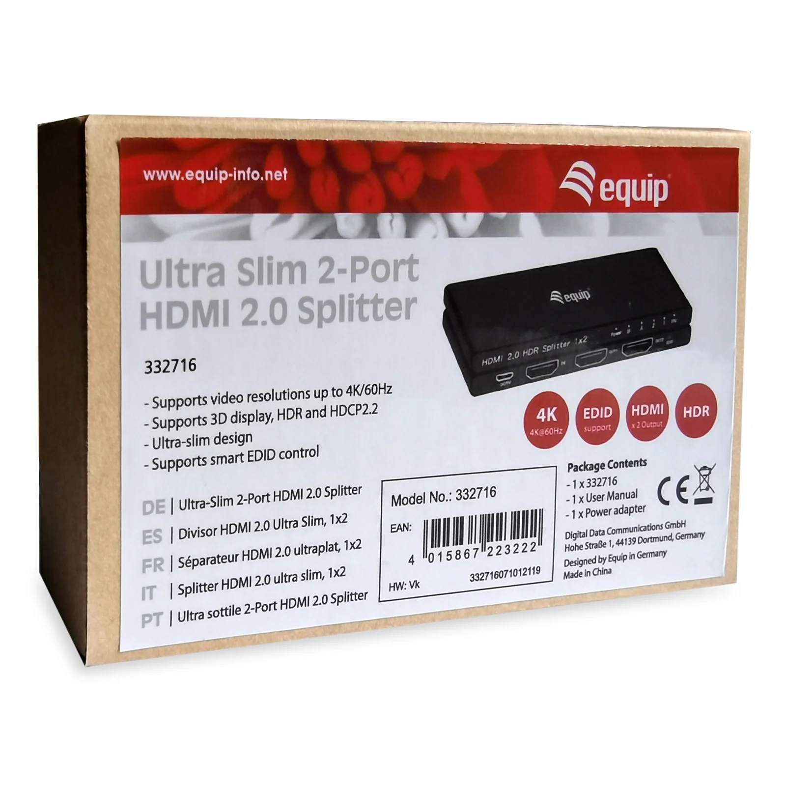 Equip 332716 HDMI 2x HDMI