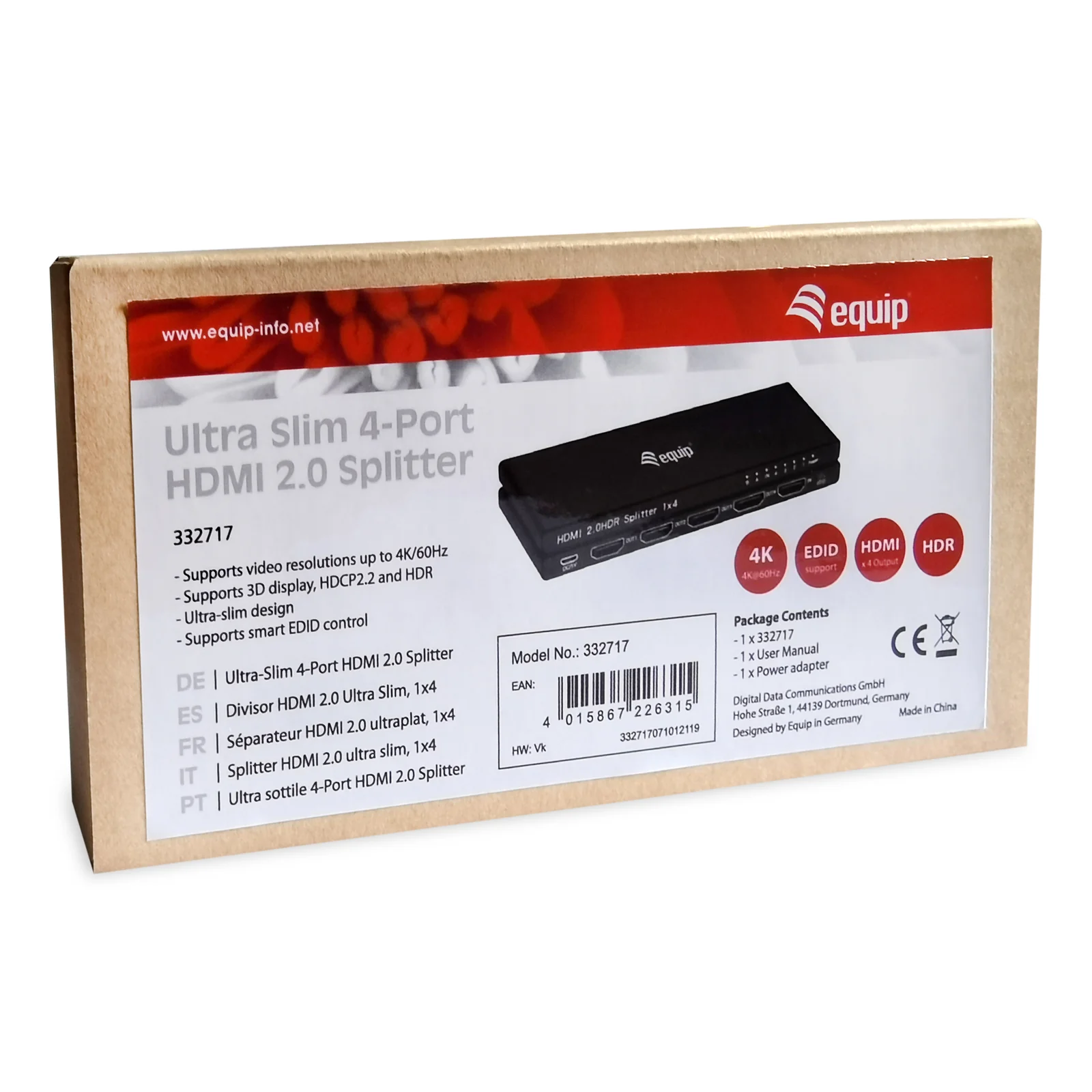 Equip 332717 HDMI 4x HDMI