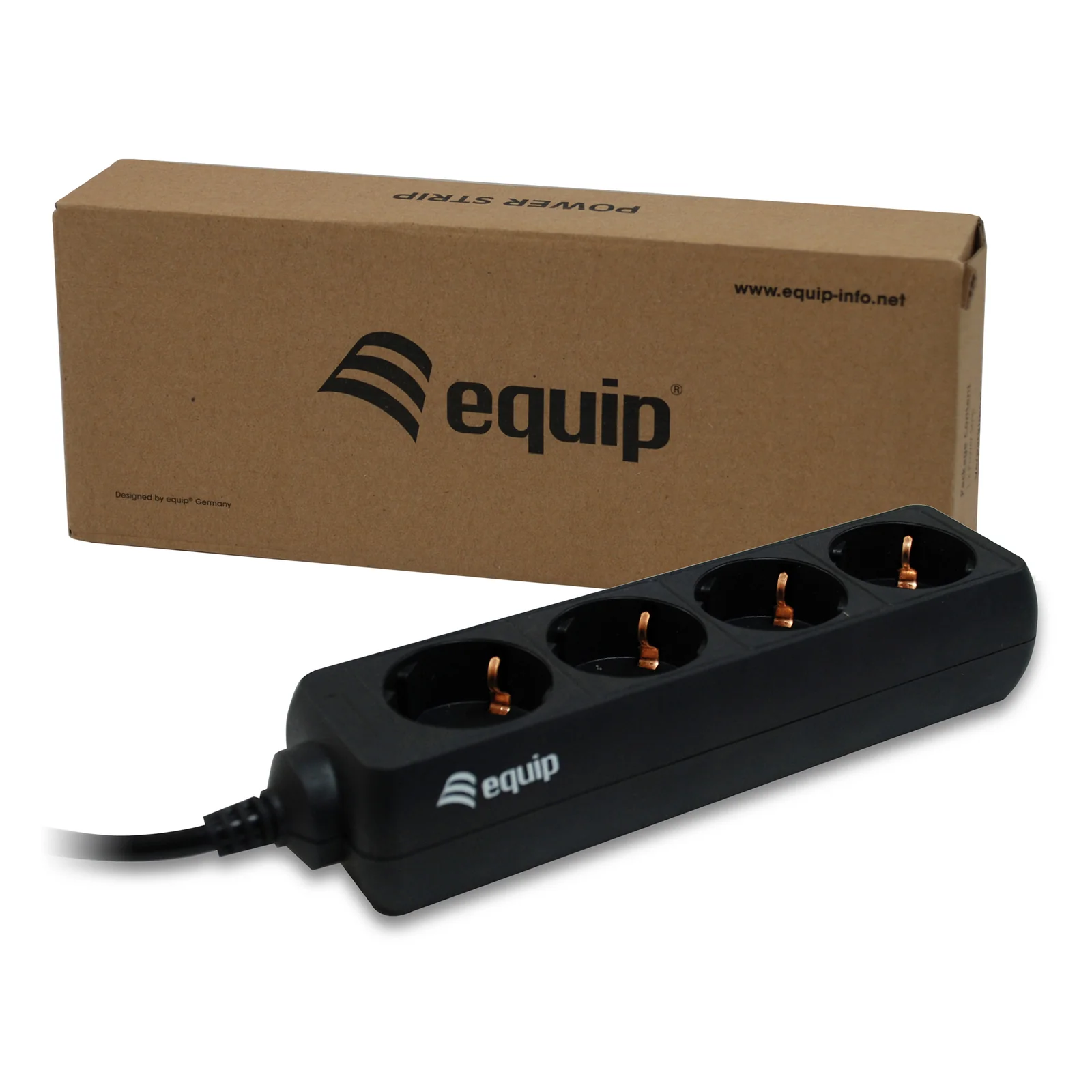 Equip 333281 multiprise 1,1 m 4 sortie(s) CA Noir
