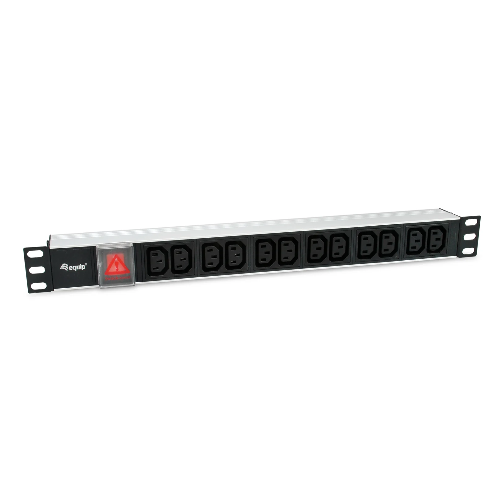 333318 unité de distribution d'énergie 12 sortie(s) CA 1U Noir, Argent