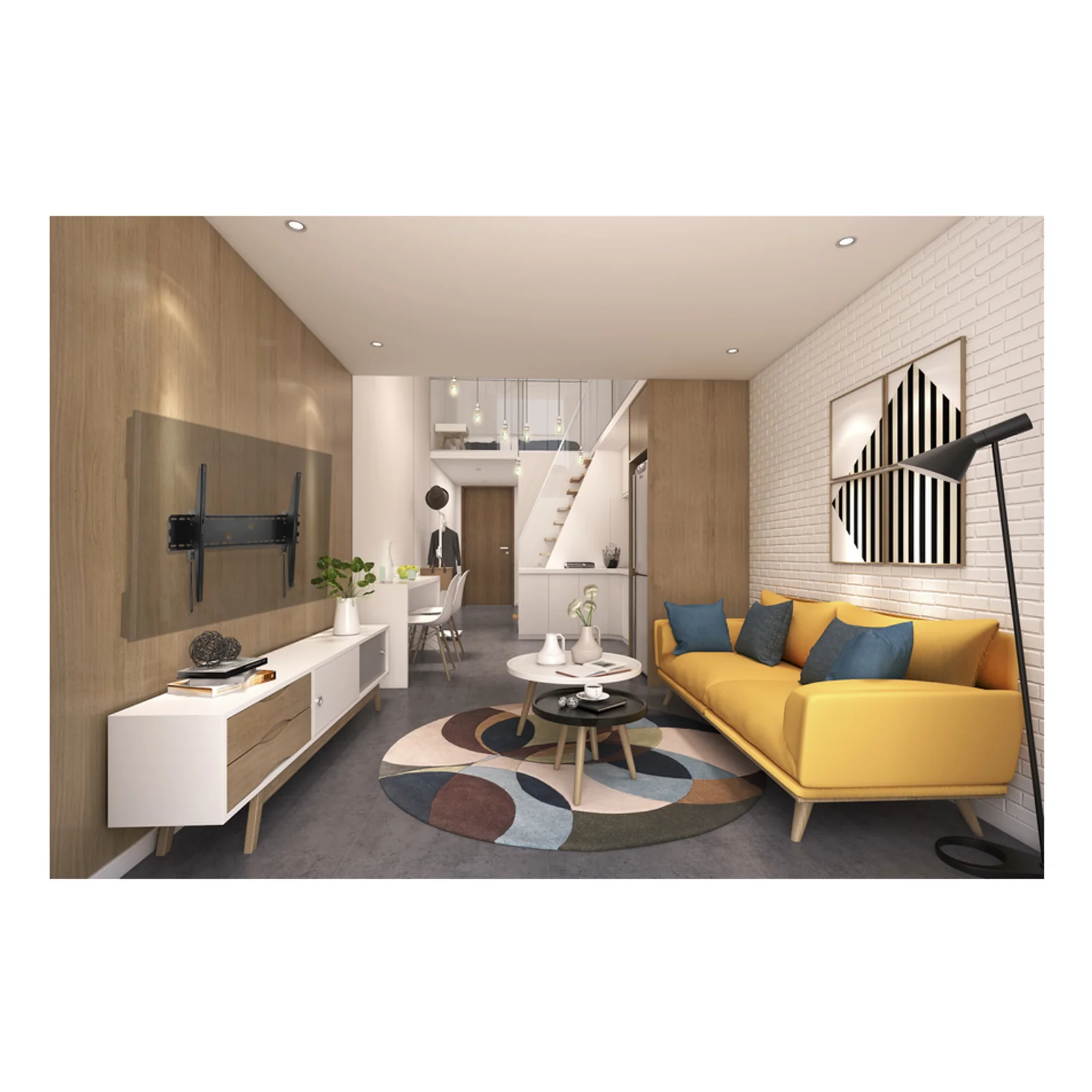 Equip 650322 Support mural inclinable et incurvé pour TV 60"-100