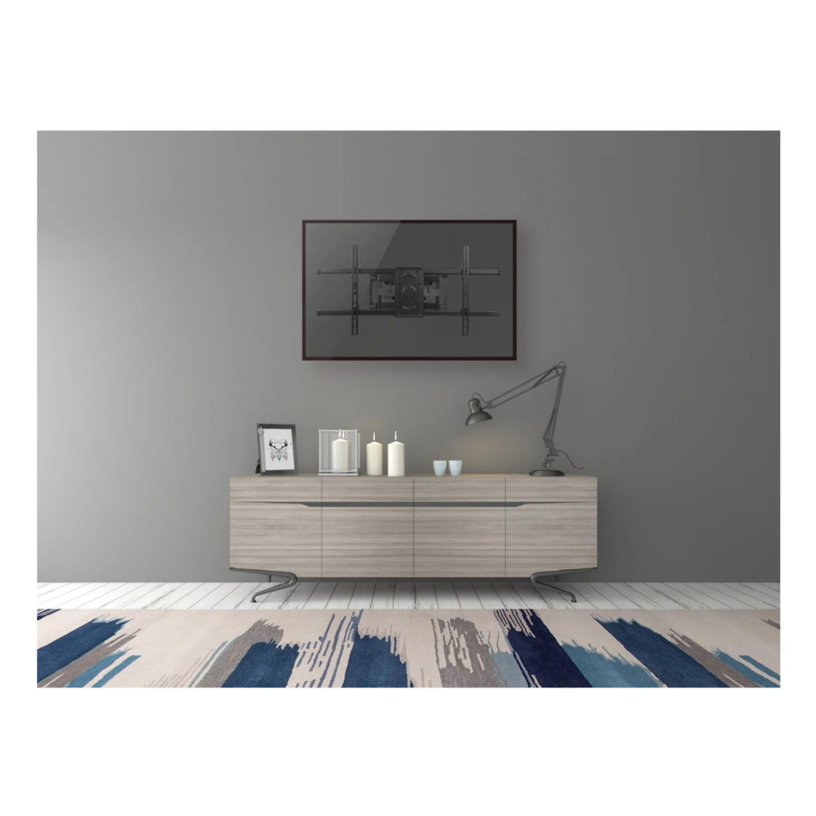 Equip 650324 Support mural inclinable et pivotant pour TV 37"-90