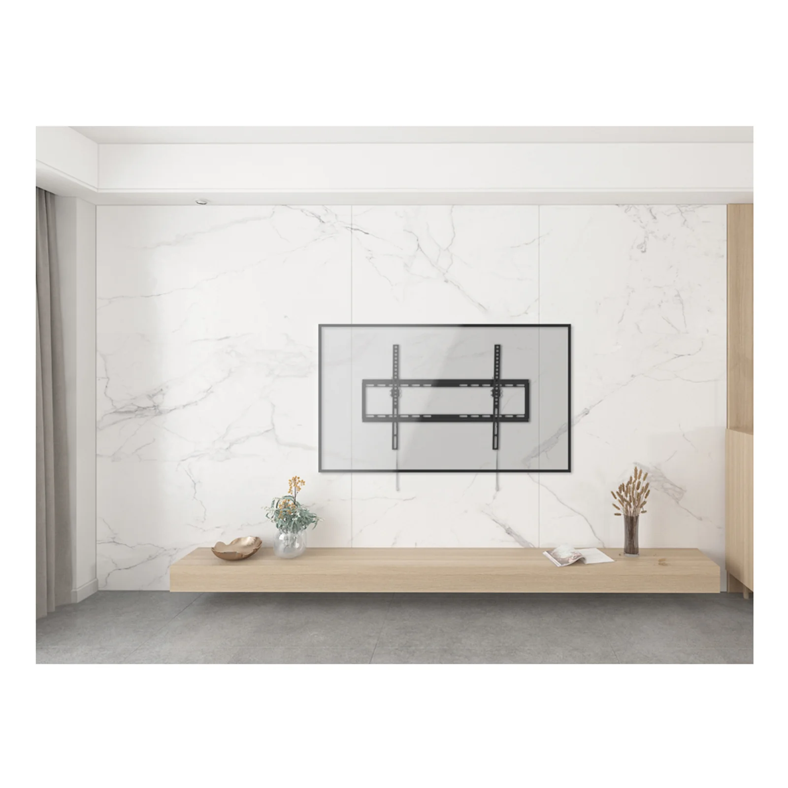 Equip 650334 Support mural inclinable utra-mince pour téléviseur 37« -75 »