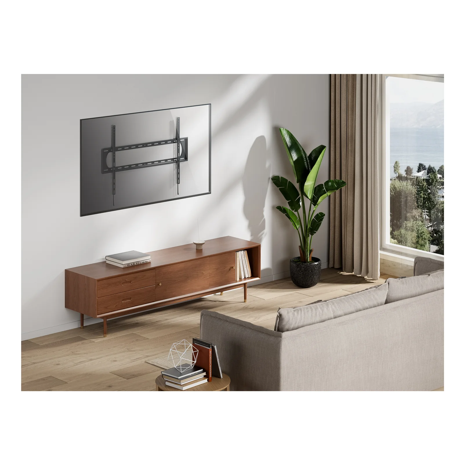 Equip 650338 60« -120 » Support TV fixe très résistant
