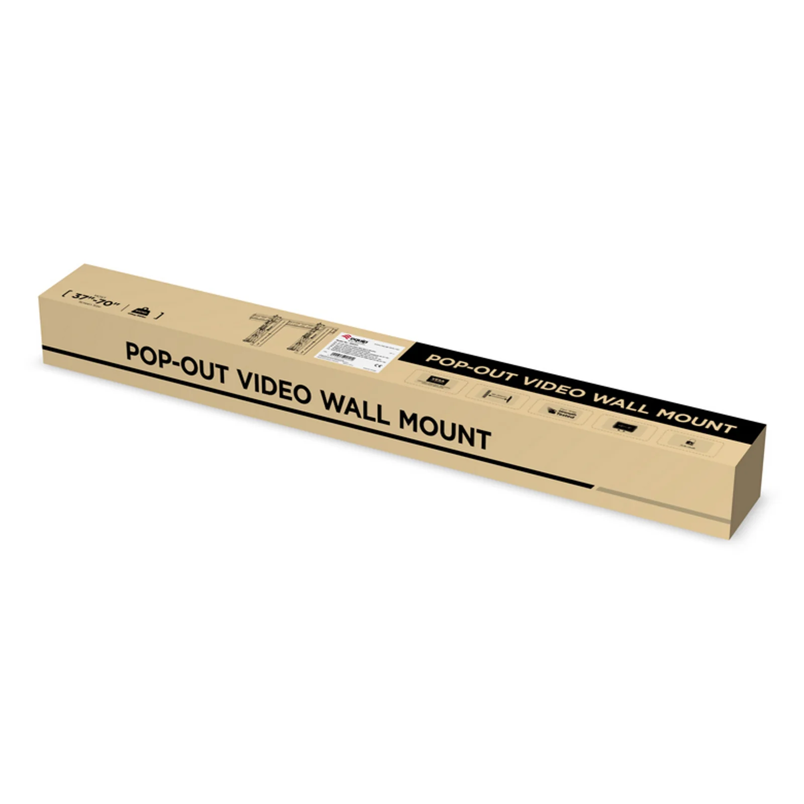 Equip 650351 Support mural pour vidéo 37« -70 » Pop-Out