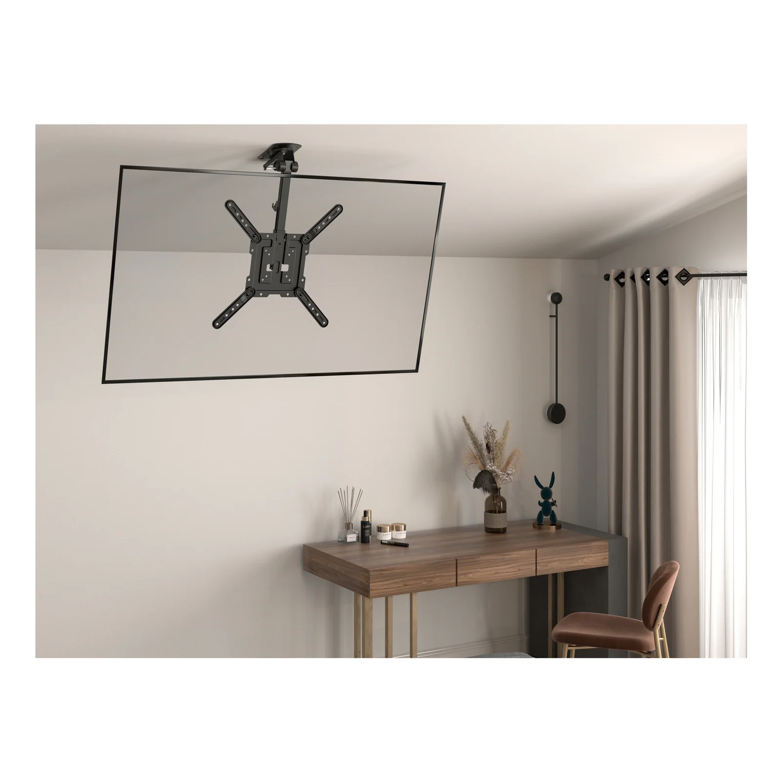 Equip 650375 Support TV 23« -55 » pour montage au plafond