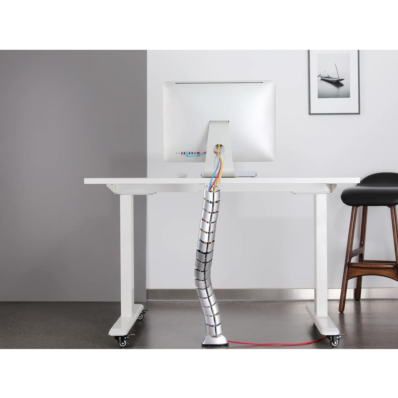 Equip 650862 range-câbles Bureau Manchon de câbles Argent 1 pièce(s)