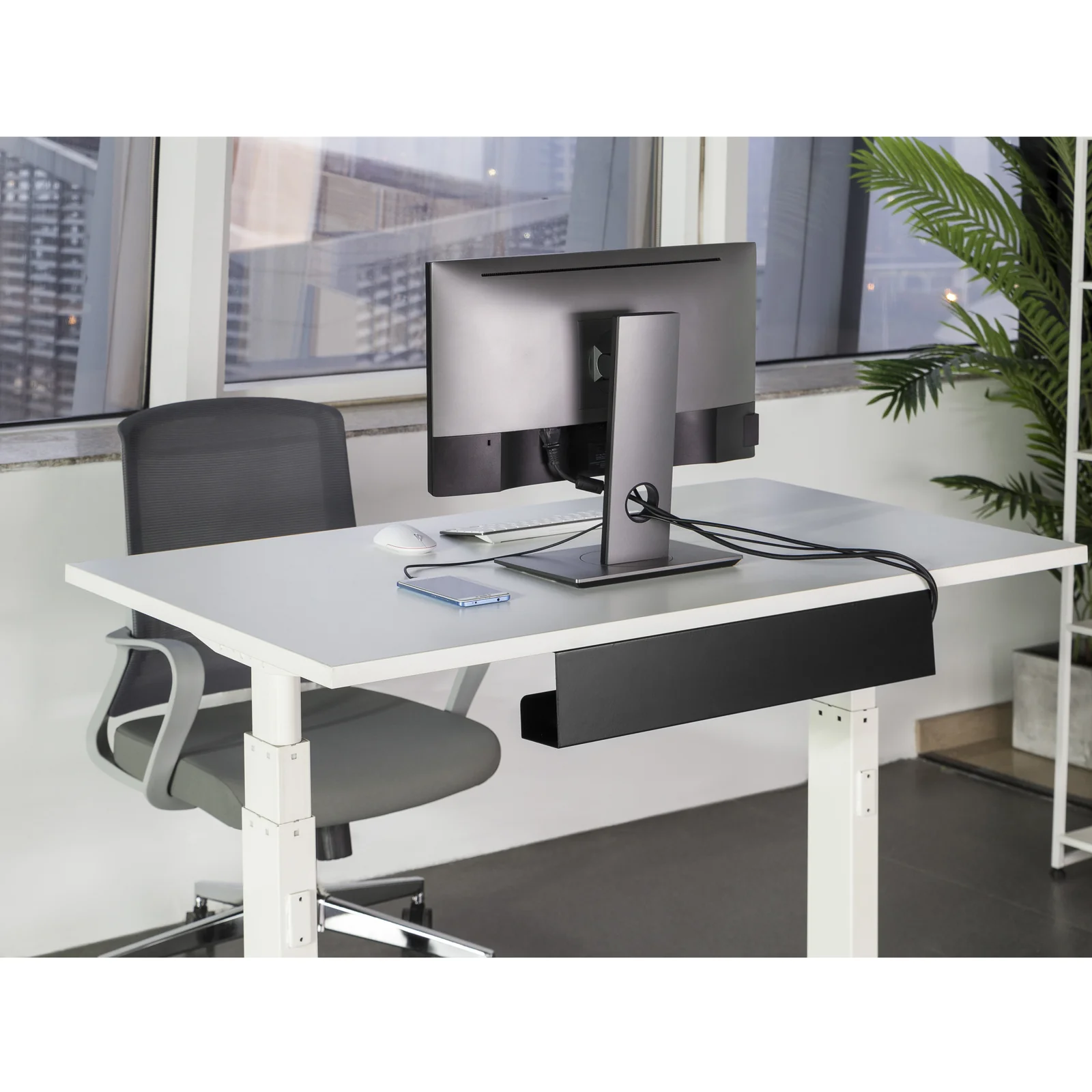Equip 650863 range-câbles Bureau Plateau de câbles Noir 1 pièce(s)
