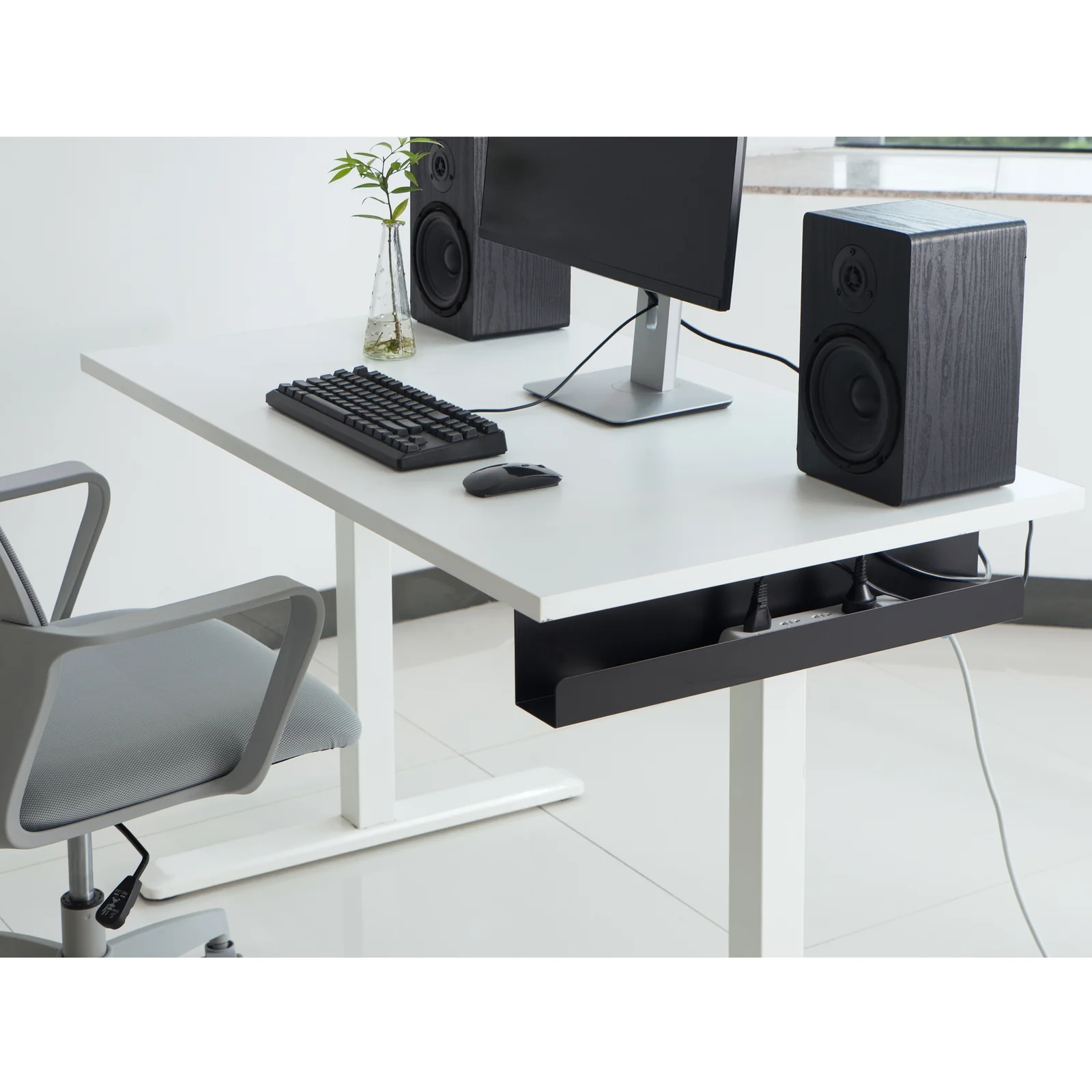 Equip 650863 range-câbles Bureau Plateau de câbles Noir 1 pièce(s)