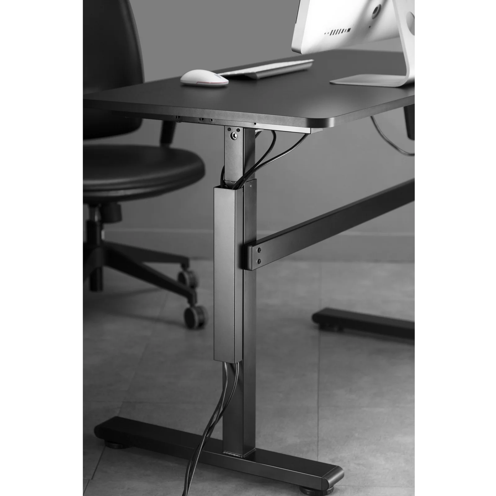 Equip 650865 range-câbles Bureau Plateau de câbles Noir
