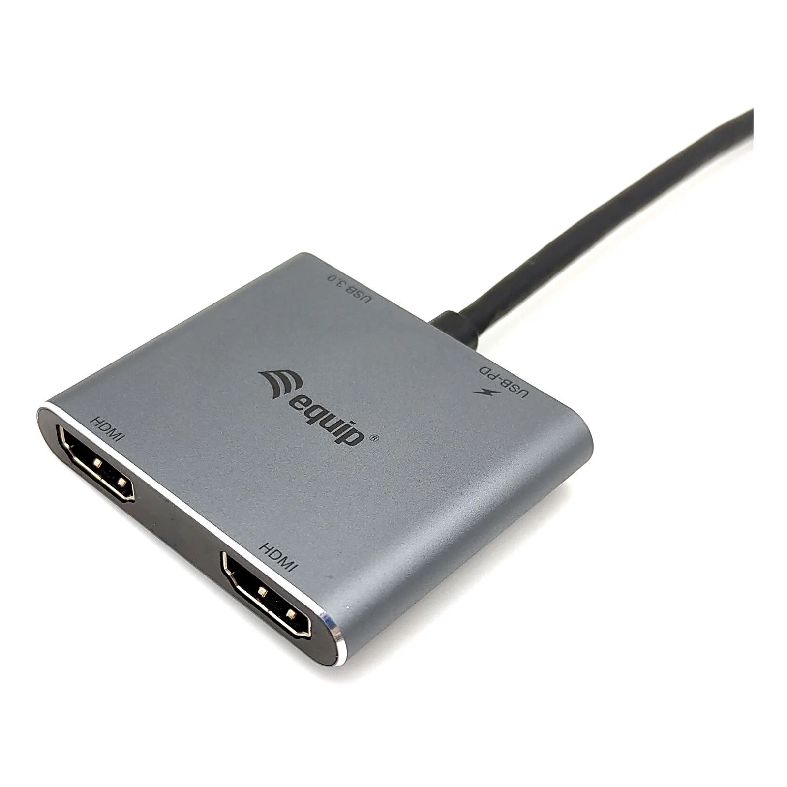 Equip Adaptateur HDMI double USB-C 4 en 1, USB 3.0, USB PD 100W