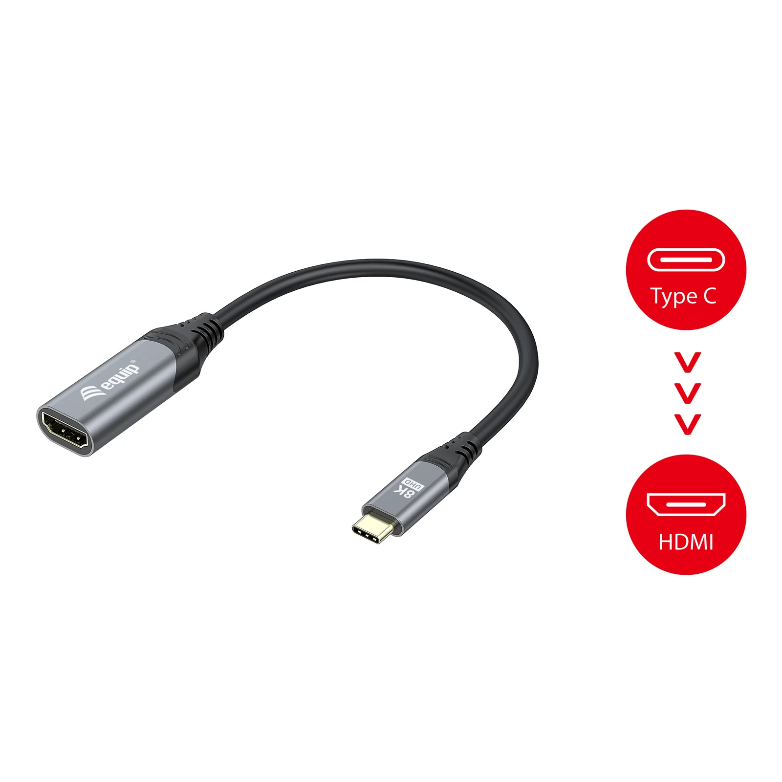 Equip Adaptateur USB-C vers HDMI 2.1, 8K/30Hz