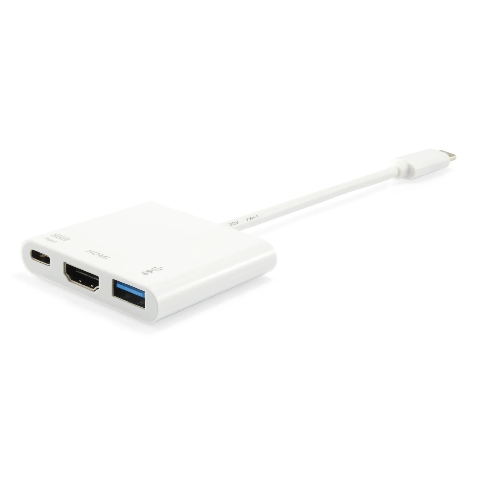 Adaptateur USB-C vers HDMI, USB-A, USB PD 60W