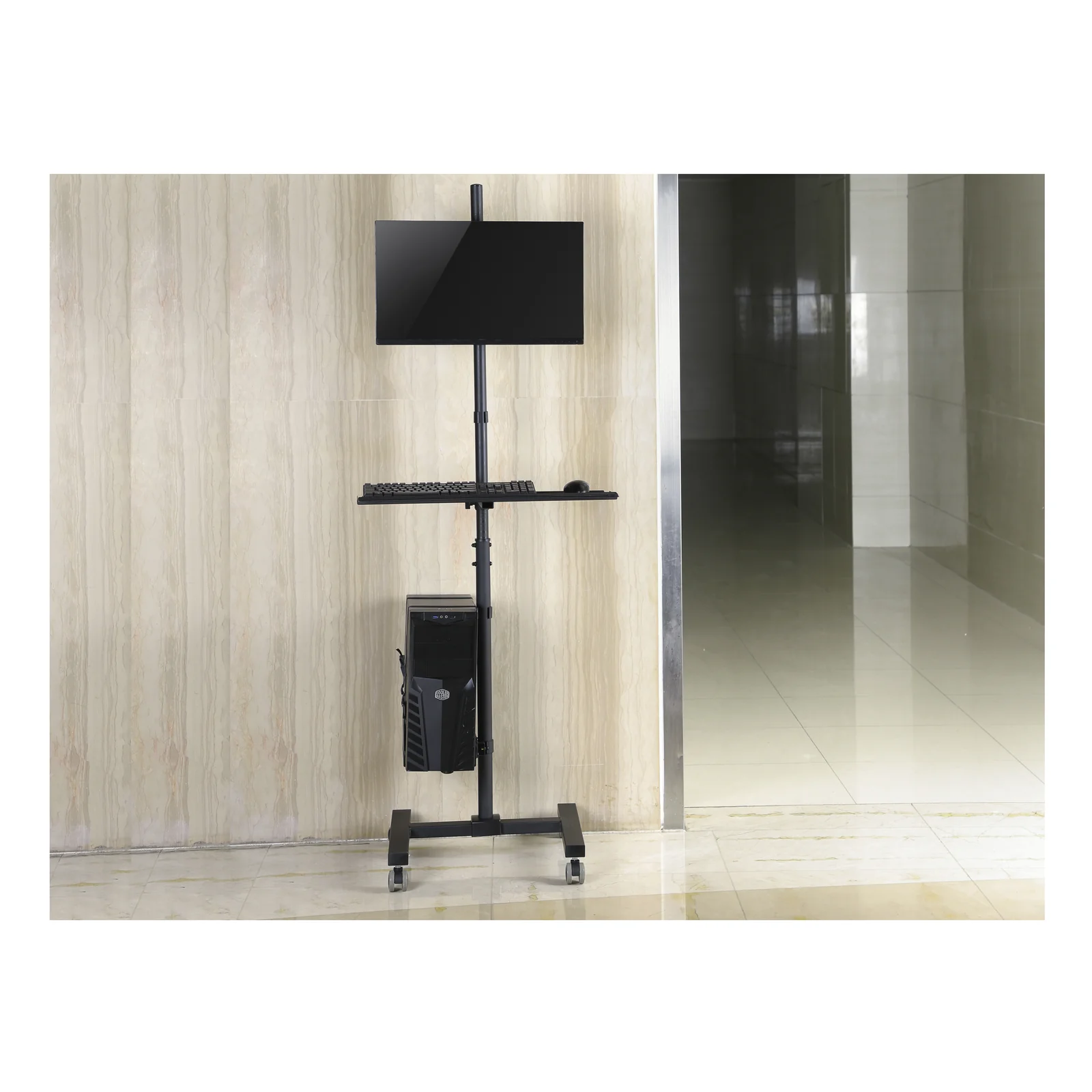 Equip Poste de travail mobile à moniteur unique 17"-32
