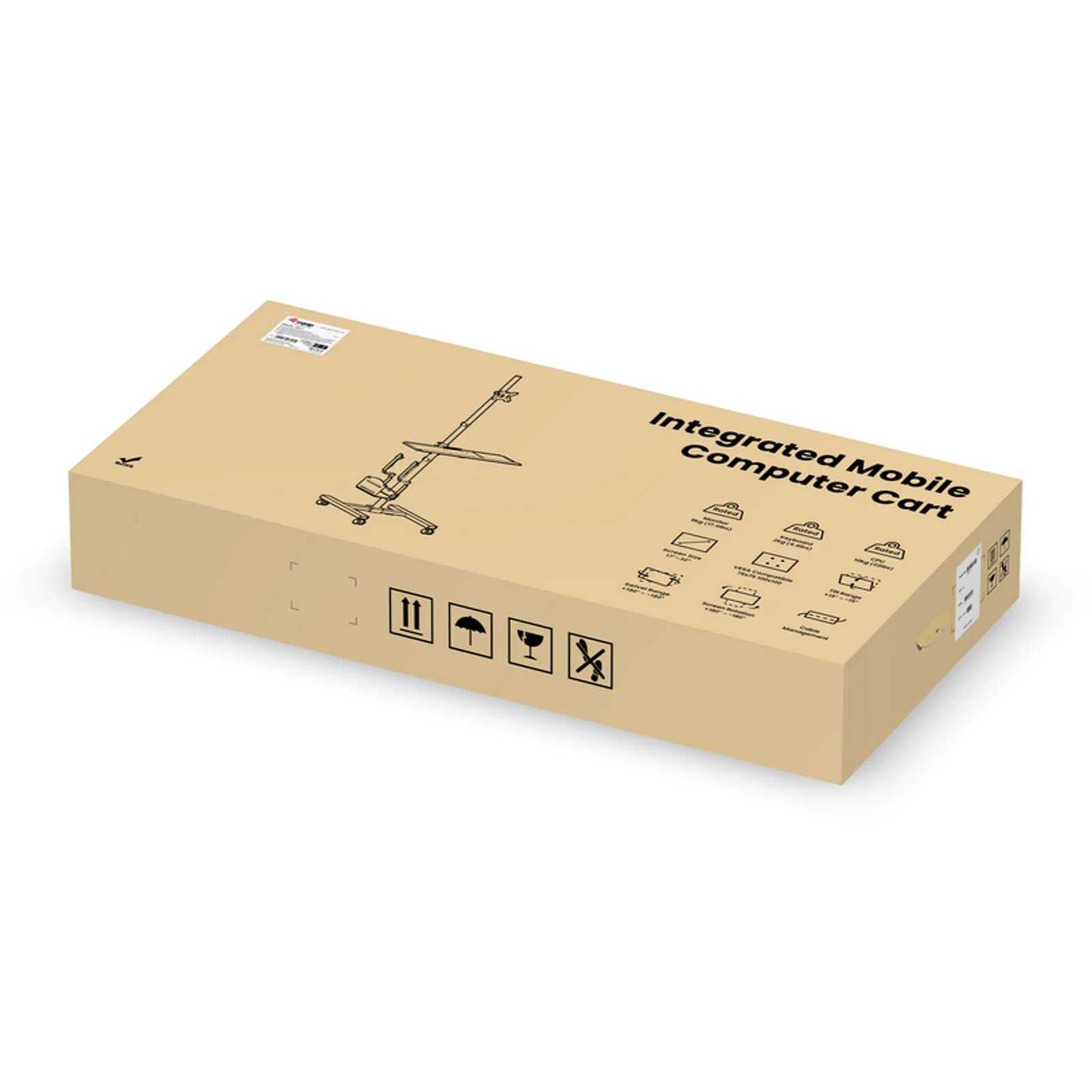 Equip Poste de travail mobile à moniteur unique 17"-32