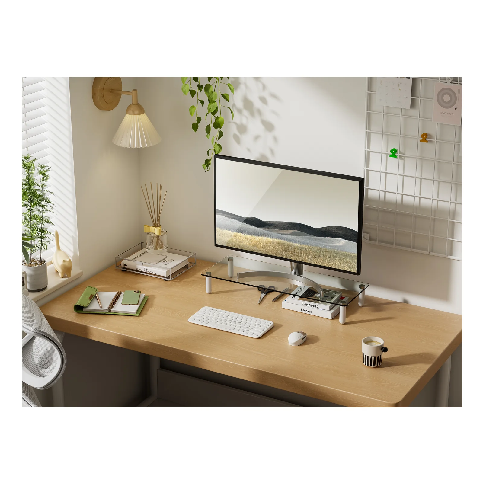 Equip Support de moniteur de bureau en verre