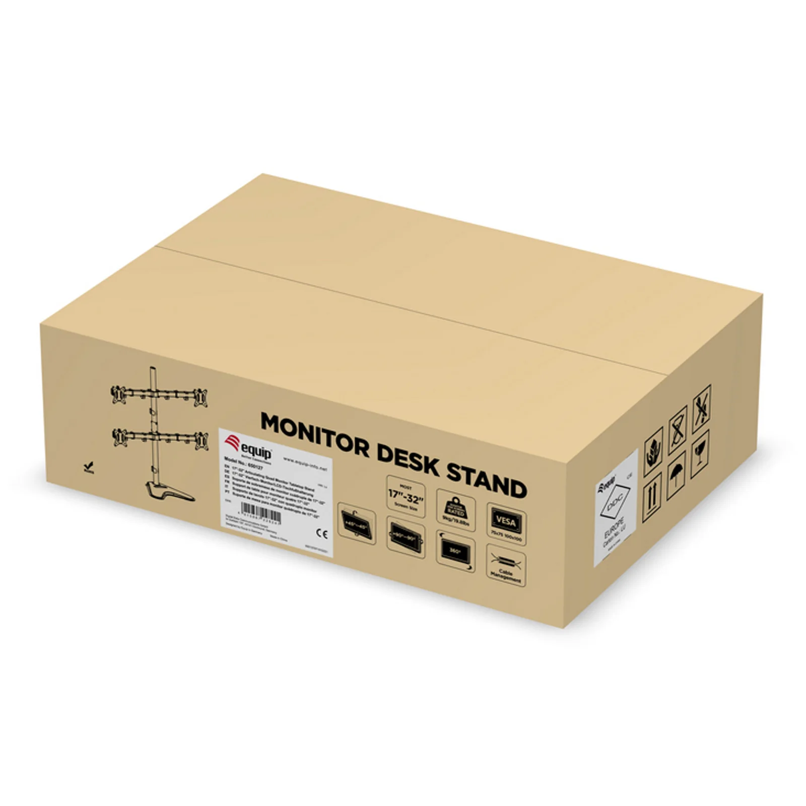 Equip Support de table pour moniteur quadruple articulé 17"-32