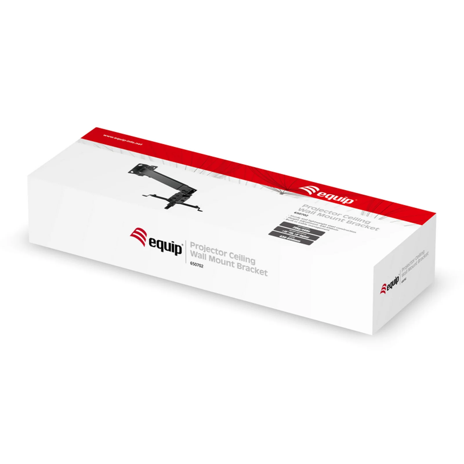 Equip Support mural pour projecteur, noir