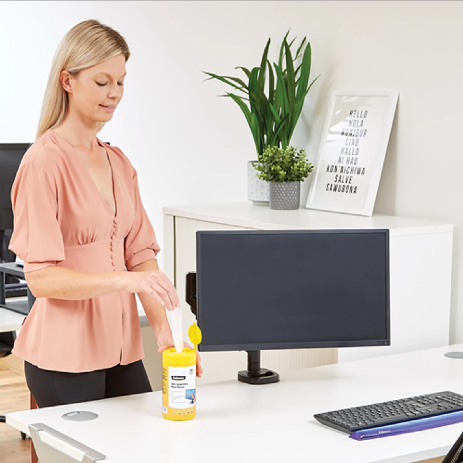 Fellowes 100 lingettes pour écran