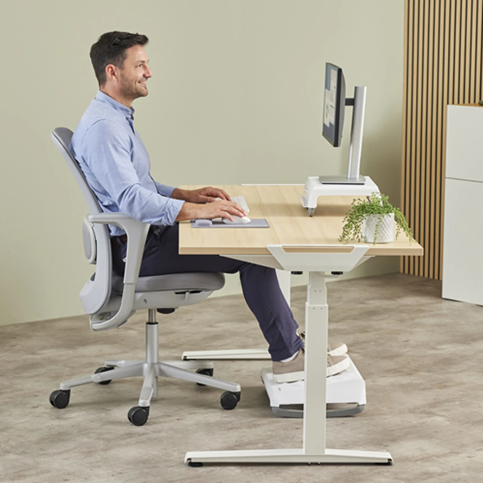Fellowes Breyta repose-poignet Silicone Gris
