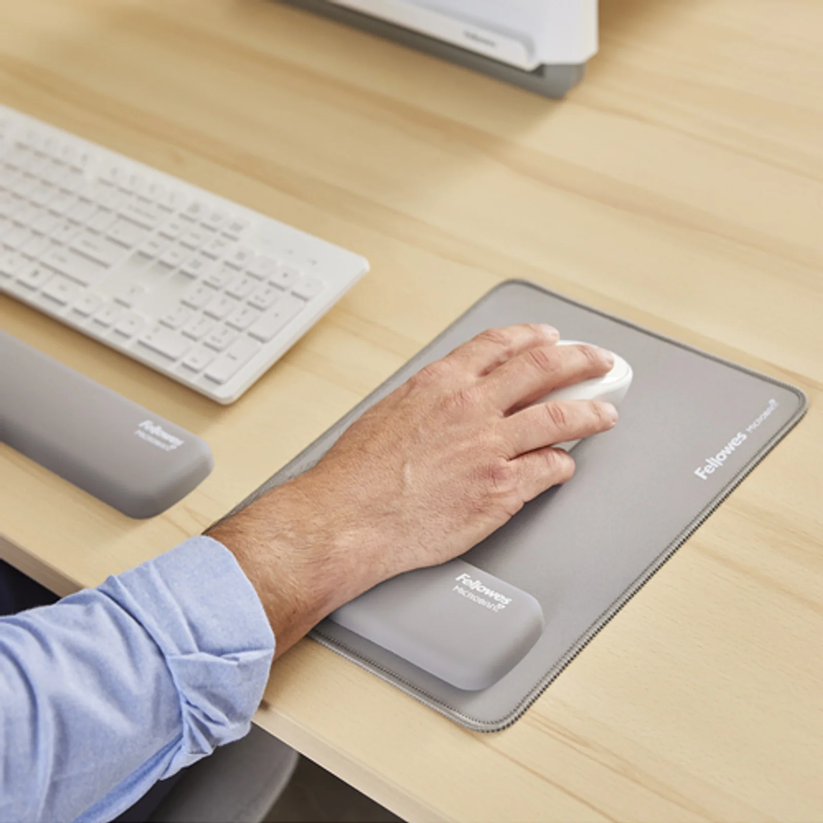 Fellowes Breyta repose-poignet Silicone Gris