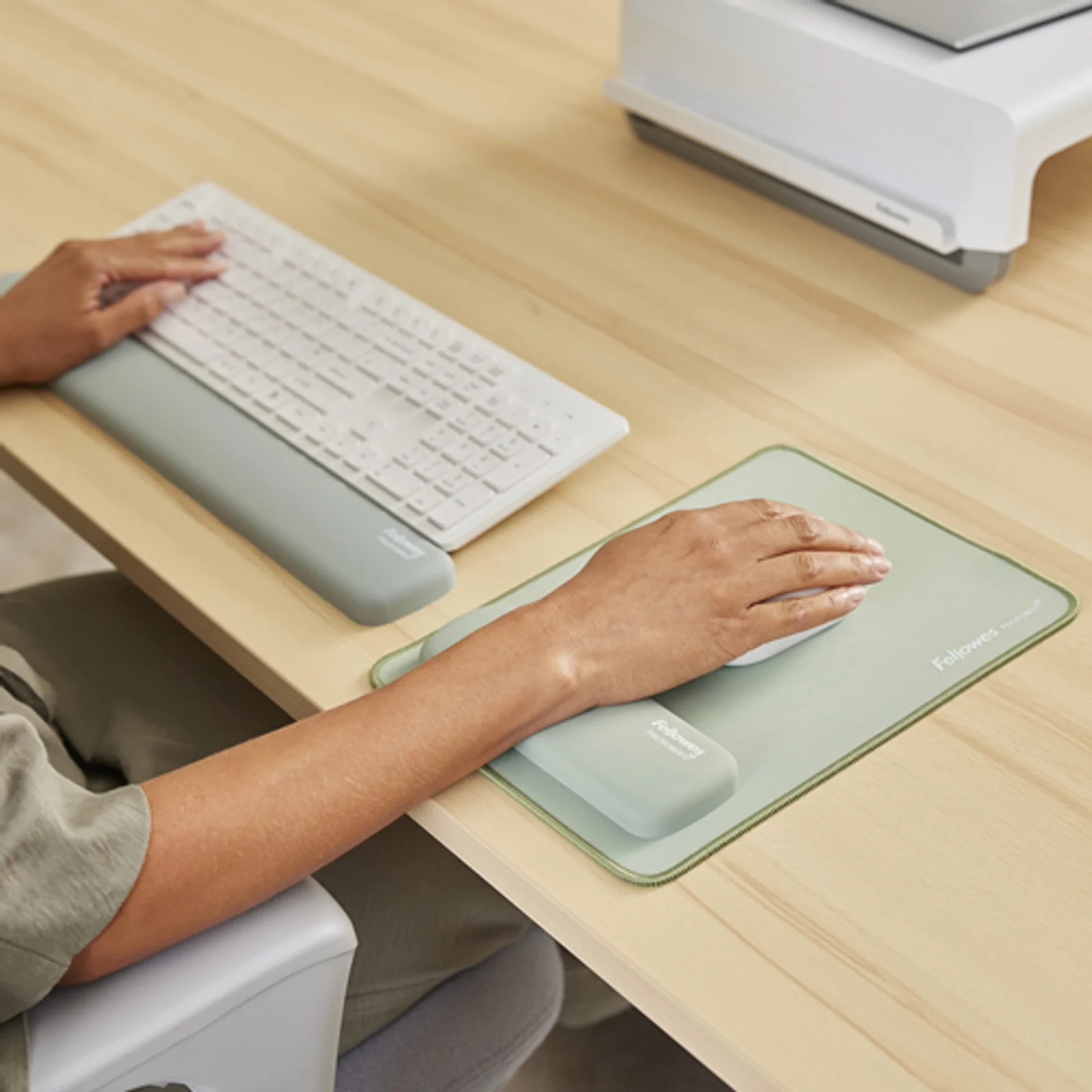 Fellowes Breyta repose-poignet Silicone Sage