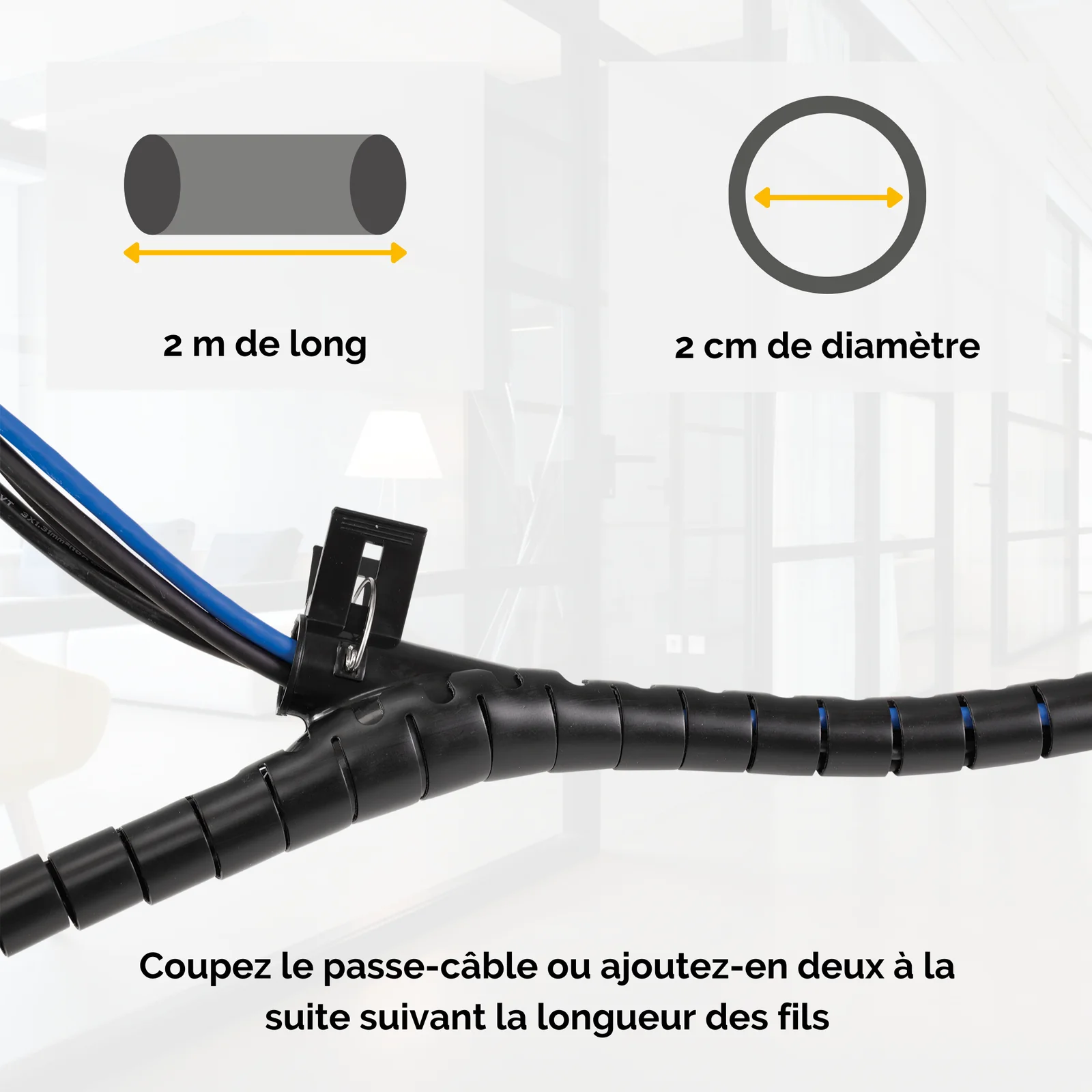 Fellowes CableZip - Noir