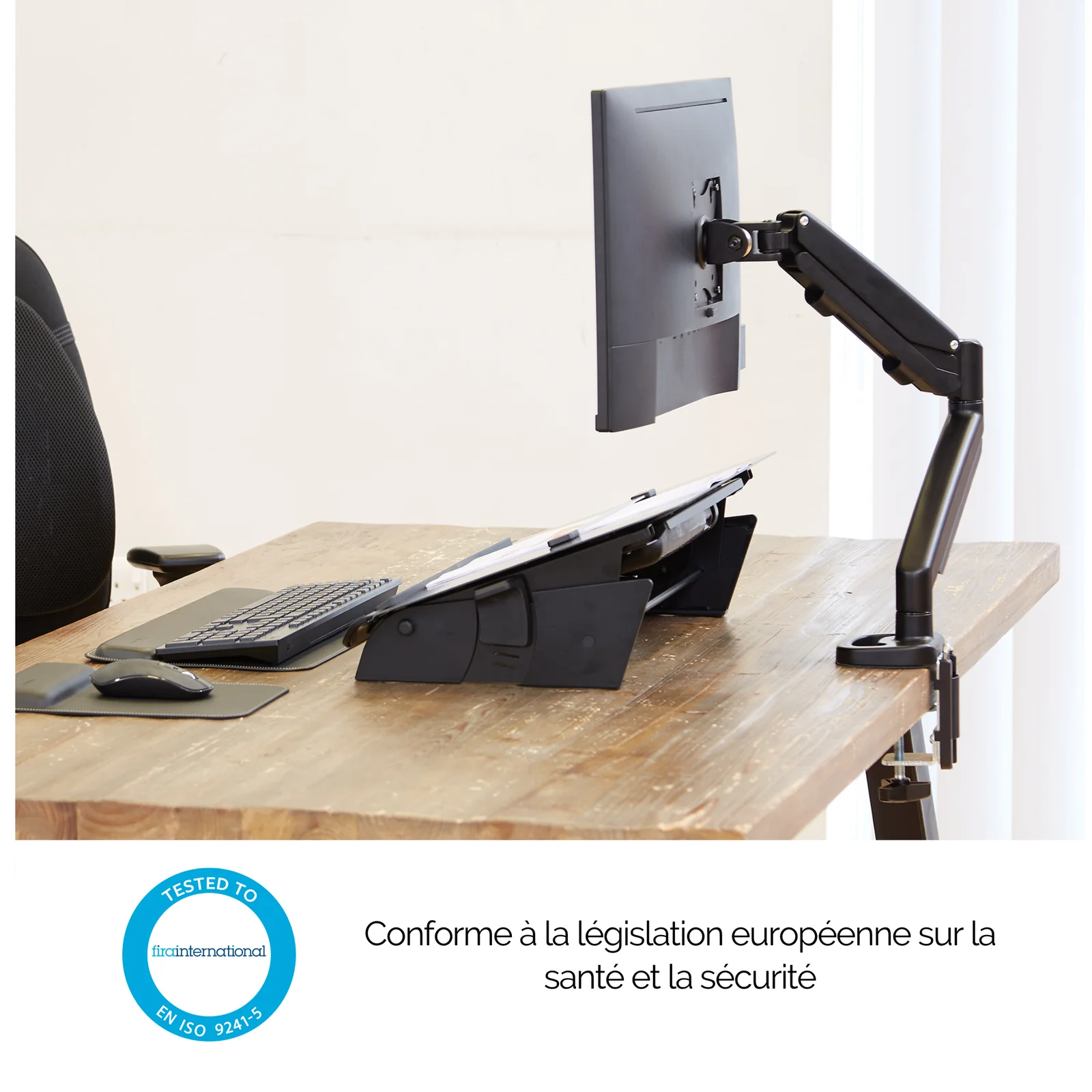 Fellowes Eppa 9683101 support d'écran plat pour bureau 101,6 cm (40") Noir