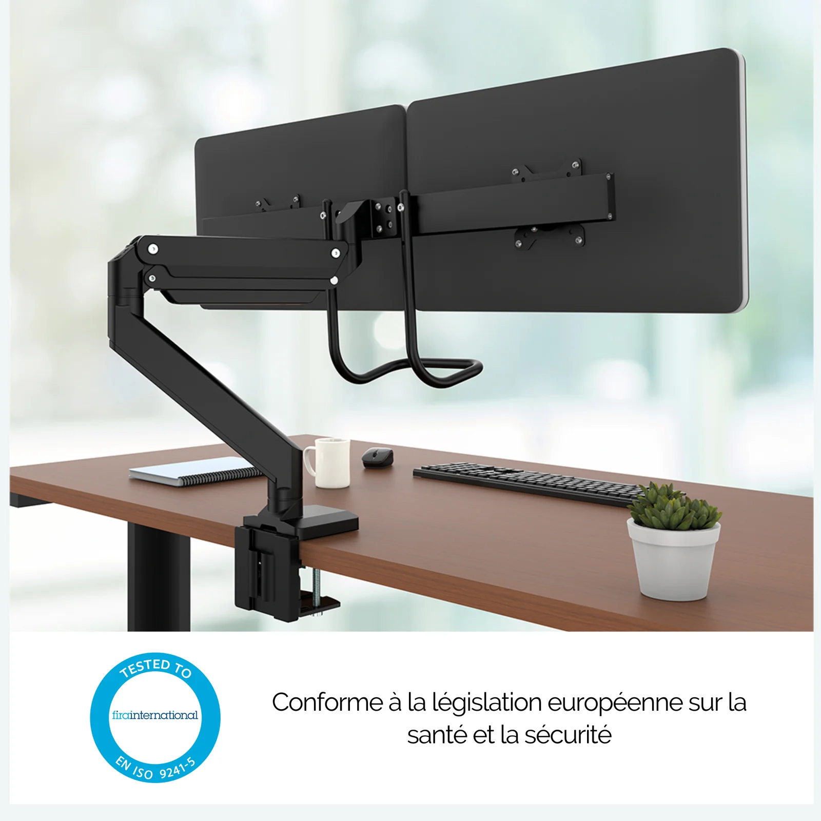 Fellowes Eppa 9909301 support d'écran plat pour bureau 81,3 cm (32") Noir
