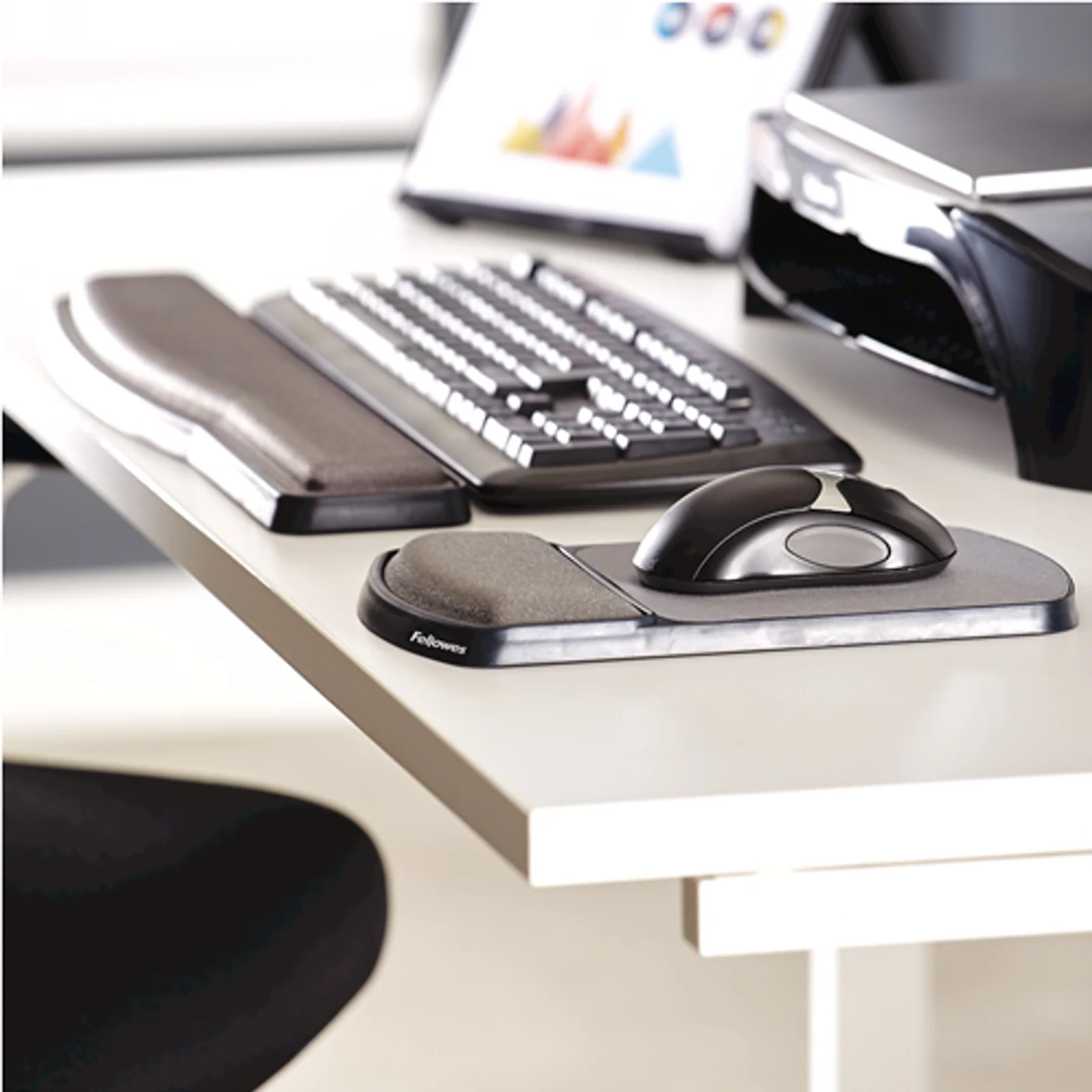 Fellowes Hauteur ajustable Tapis de souris / repose poignet