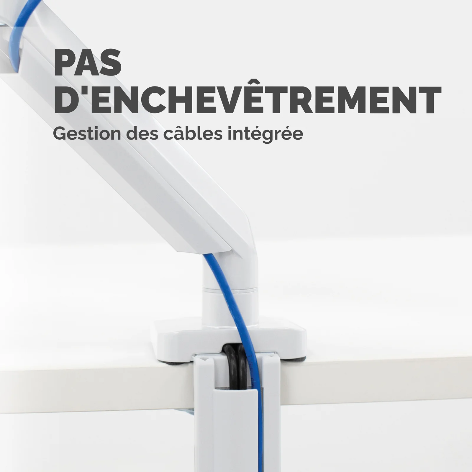 Fellowes Platinum Series Bras porte-écran simple - Blanc