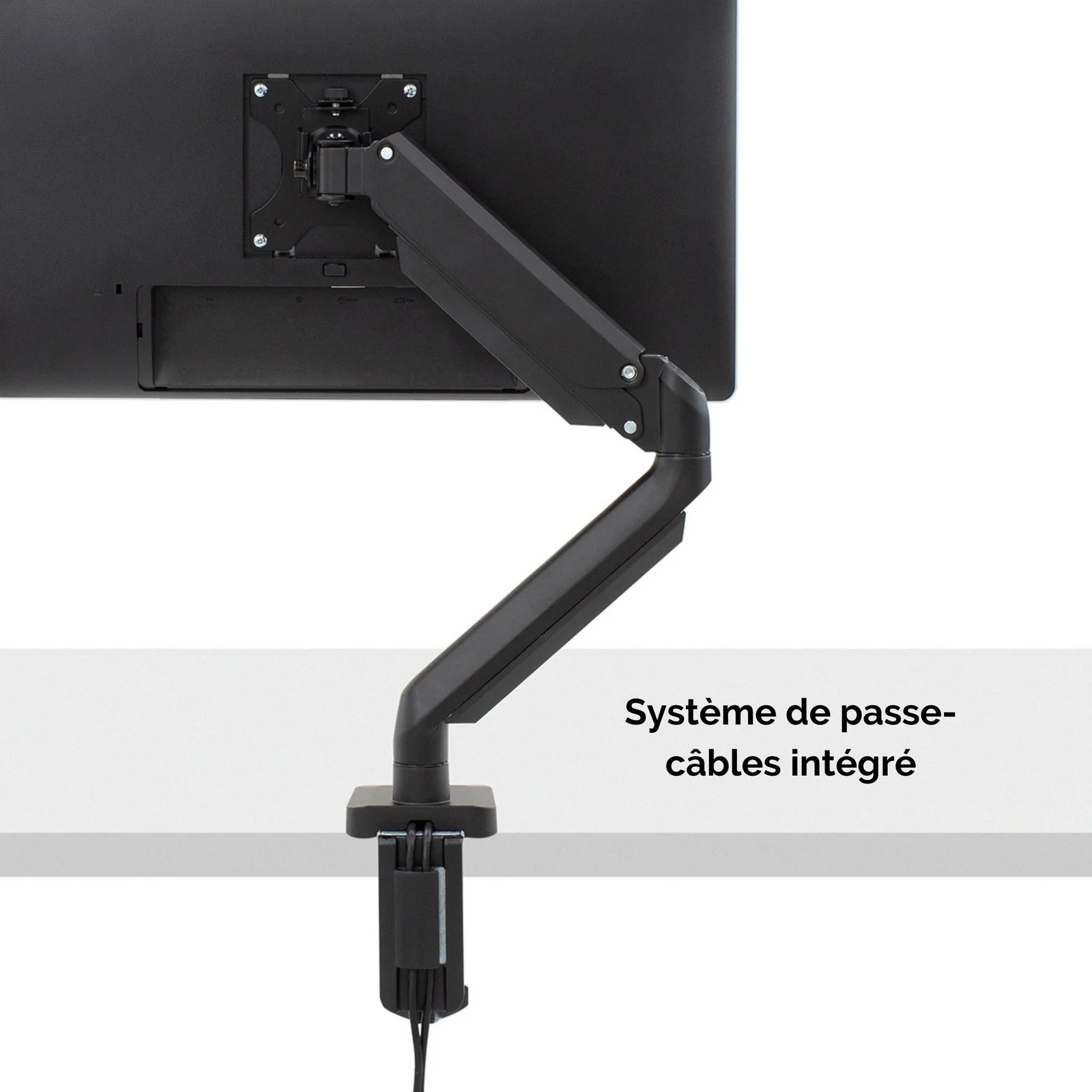 Fellowes Platinum Series Bras porte-écran simple - Noir