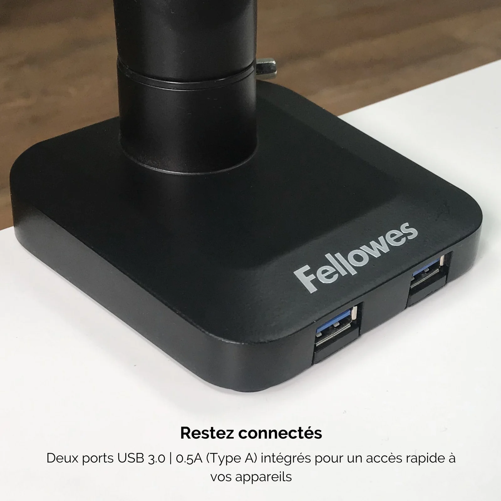 Fellowes Platinum Series Bras porte-écran simple - Noir