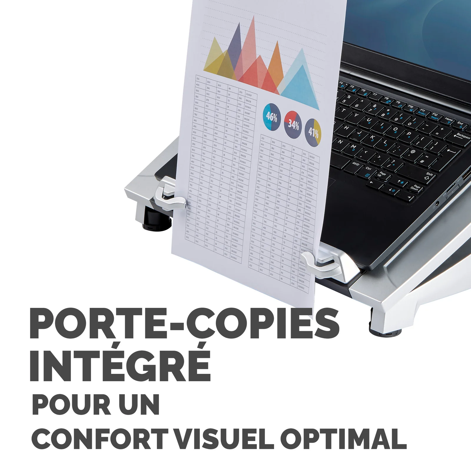 Fellowes Support ordinateur portable Plus Office Suites