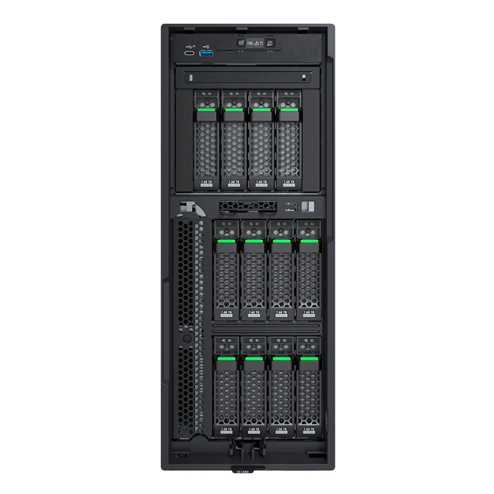 Fujitsu PRIMERGY TX1330 M5 serveur Tower Intel Xeon E E-2388G 3,2 GHz 32 Go DDR4-SDRAM 500 W