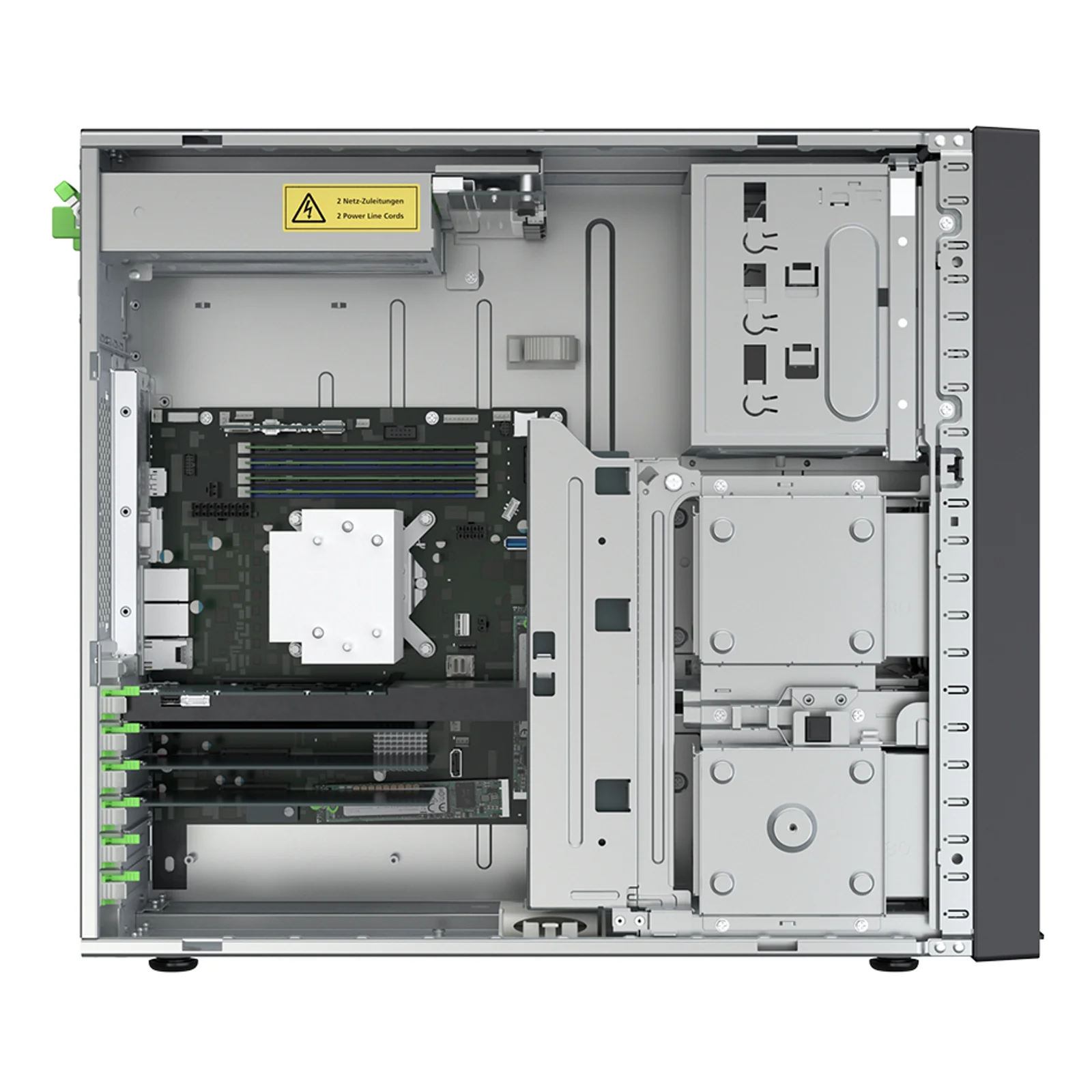 Fujitsu PRIMERGY TX1330 M5 serveur Tower Intel Xeon E E-2388G 3,2 GHz 32 Go DDR4-SDRAM 500 W