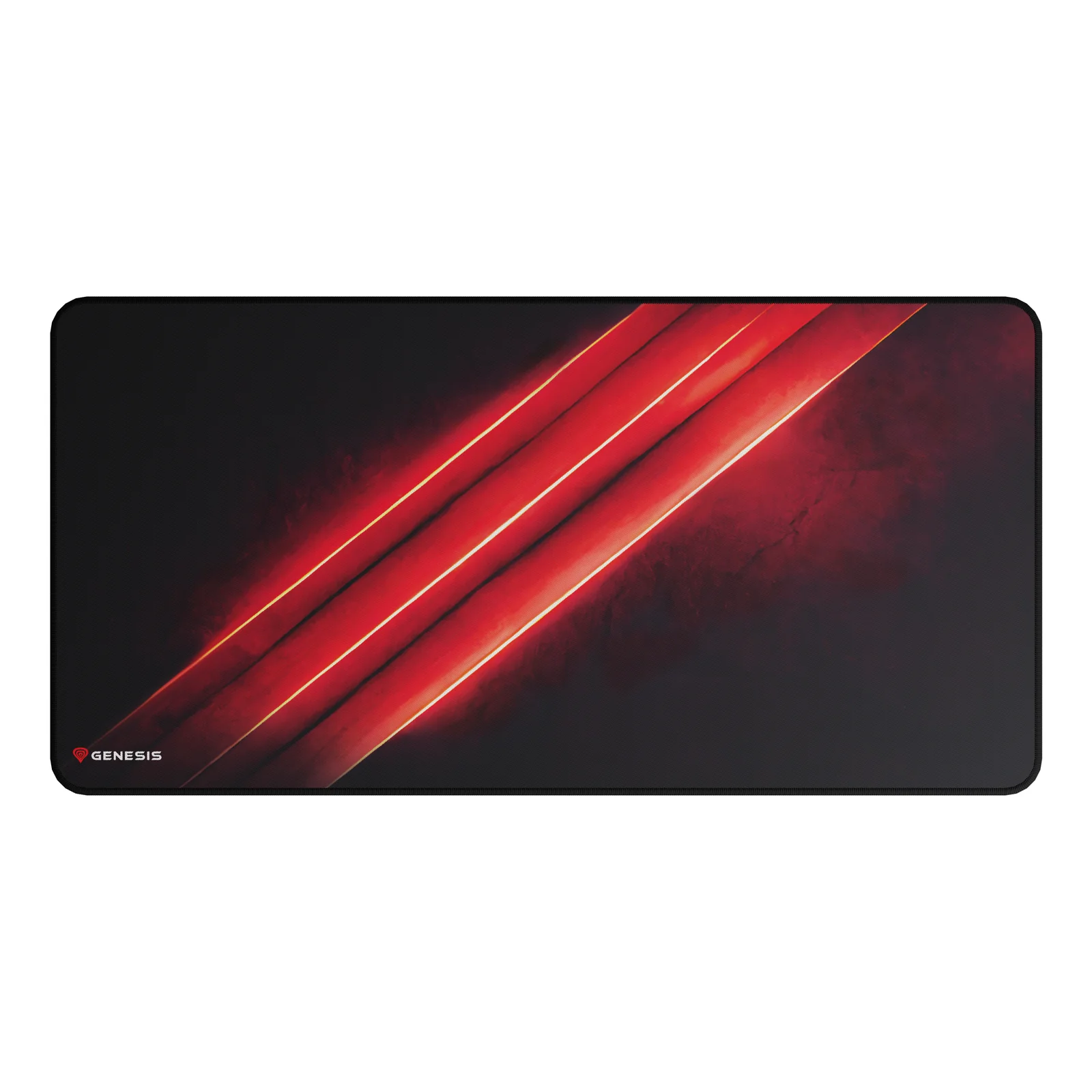 GENESIS Carbon 500 Maxi Flash G2 Tapis de souris de jeu Noir, Rouge