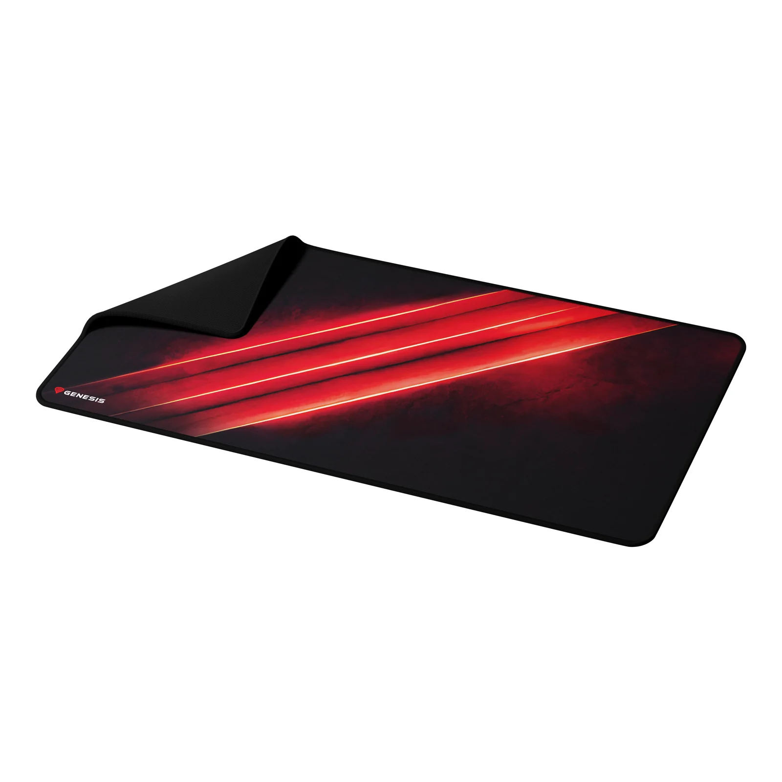 GENESIS Carbon 500 Maxi Flash G2 Tapis de souris de jeu Noir, Rouge