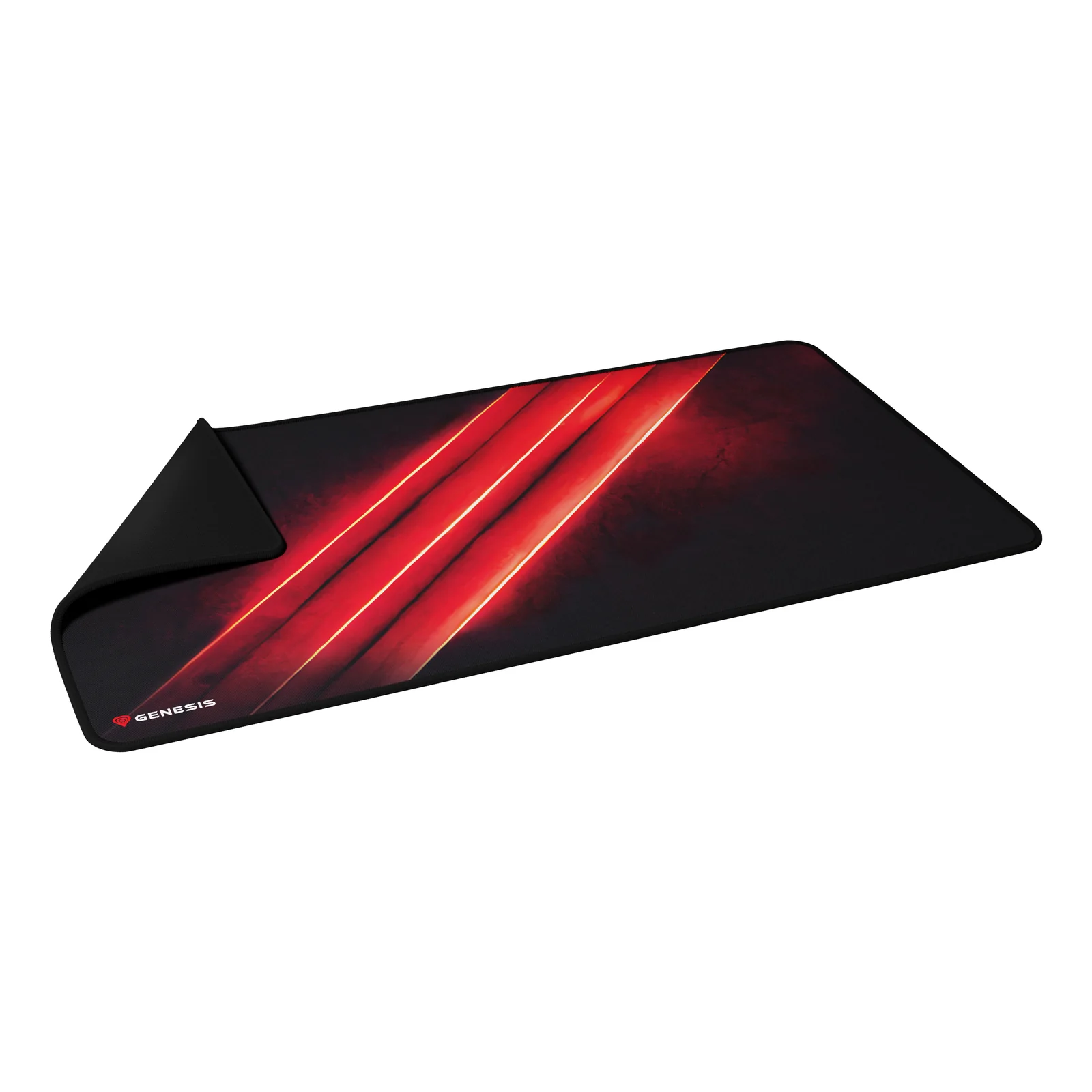 GENESIS Carbon 500 Maxi Flash G2 Tapis de souris de jeu Noir, Rouge