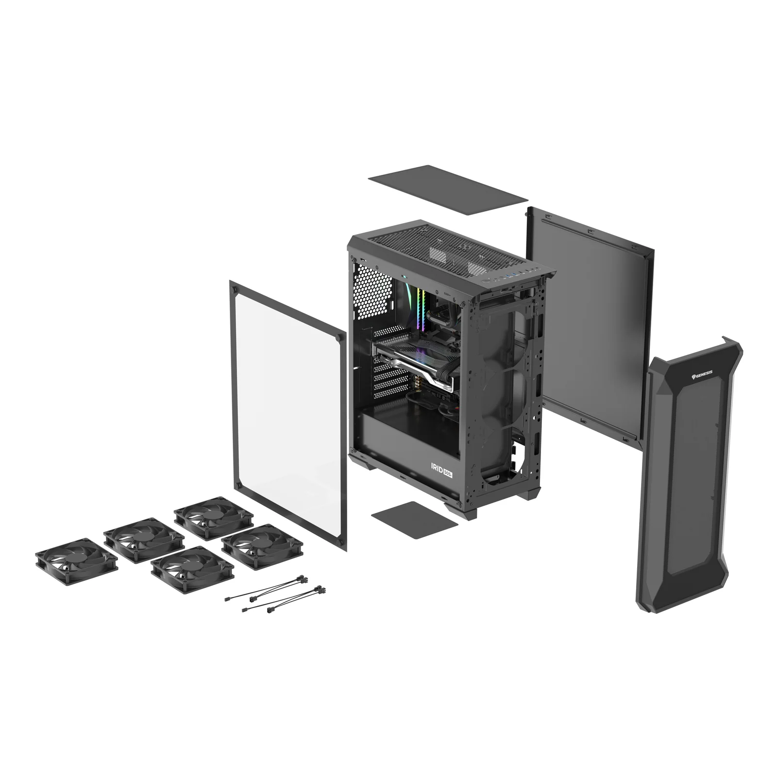 GENESIS Irid 505F Midi Tower Noir