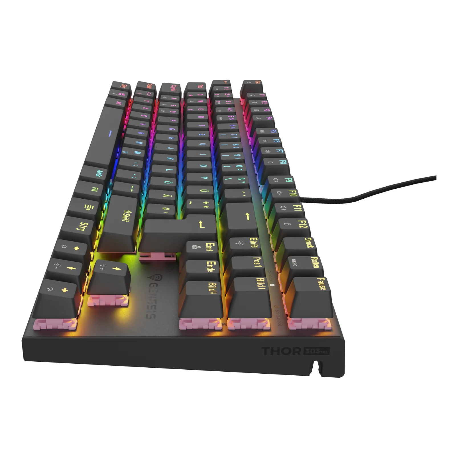 GENESIS NKG-1886 clavier Gaming USB QWERTZ Allemand Noir