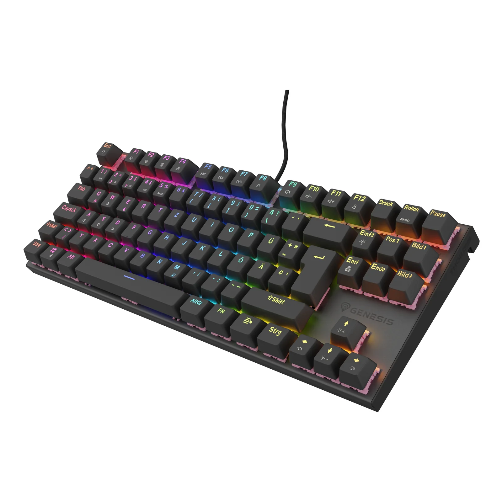 GENESIS NKG-1886 clavier Gaming USB QWERTZ Allemand Noir