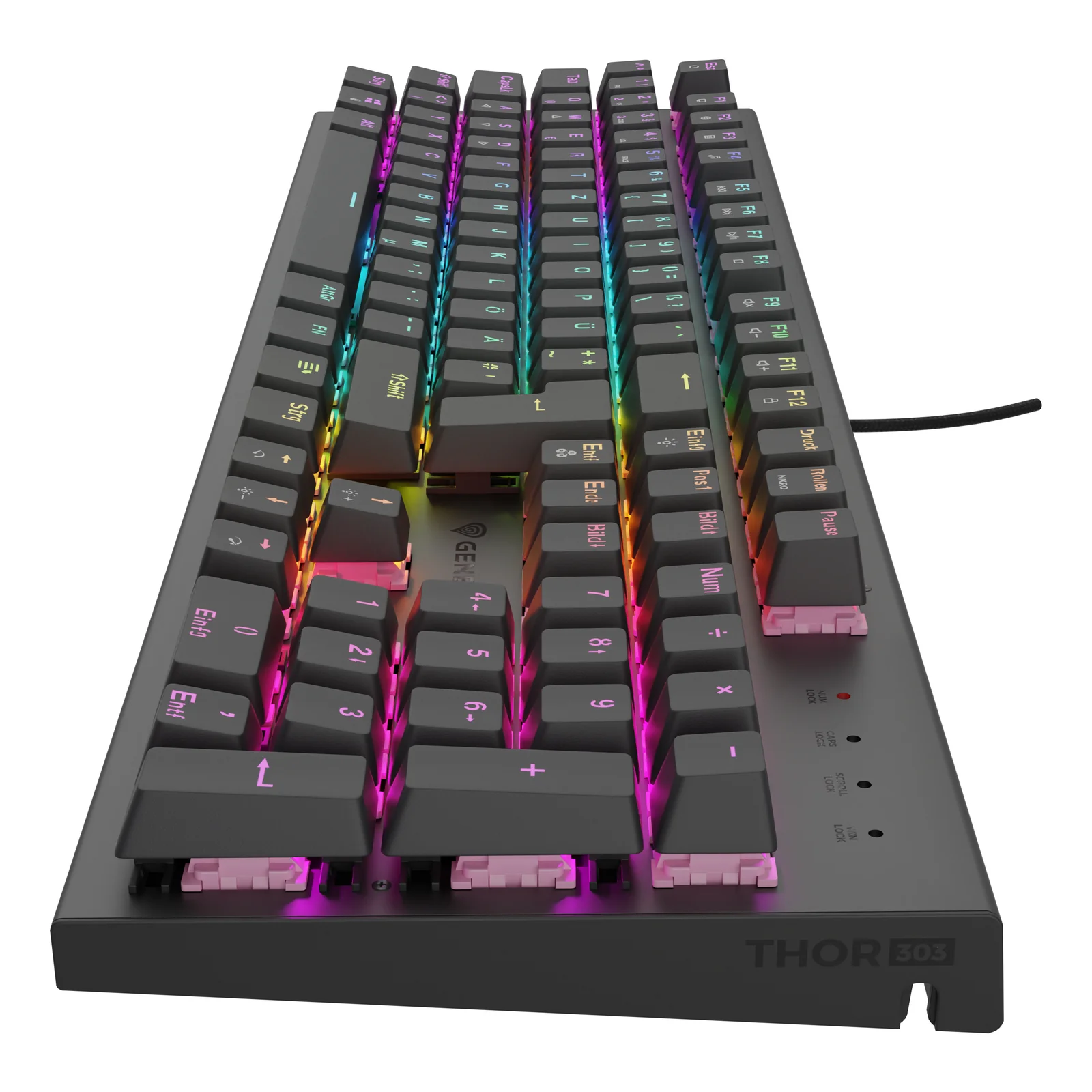 GENESIS NKG-2179 clavier Gaming USB QWERTZ Allemand Noir