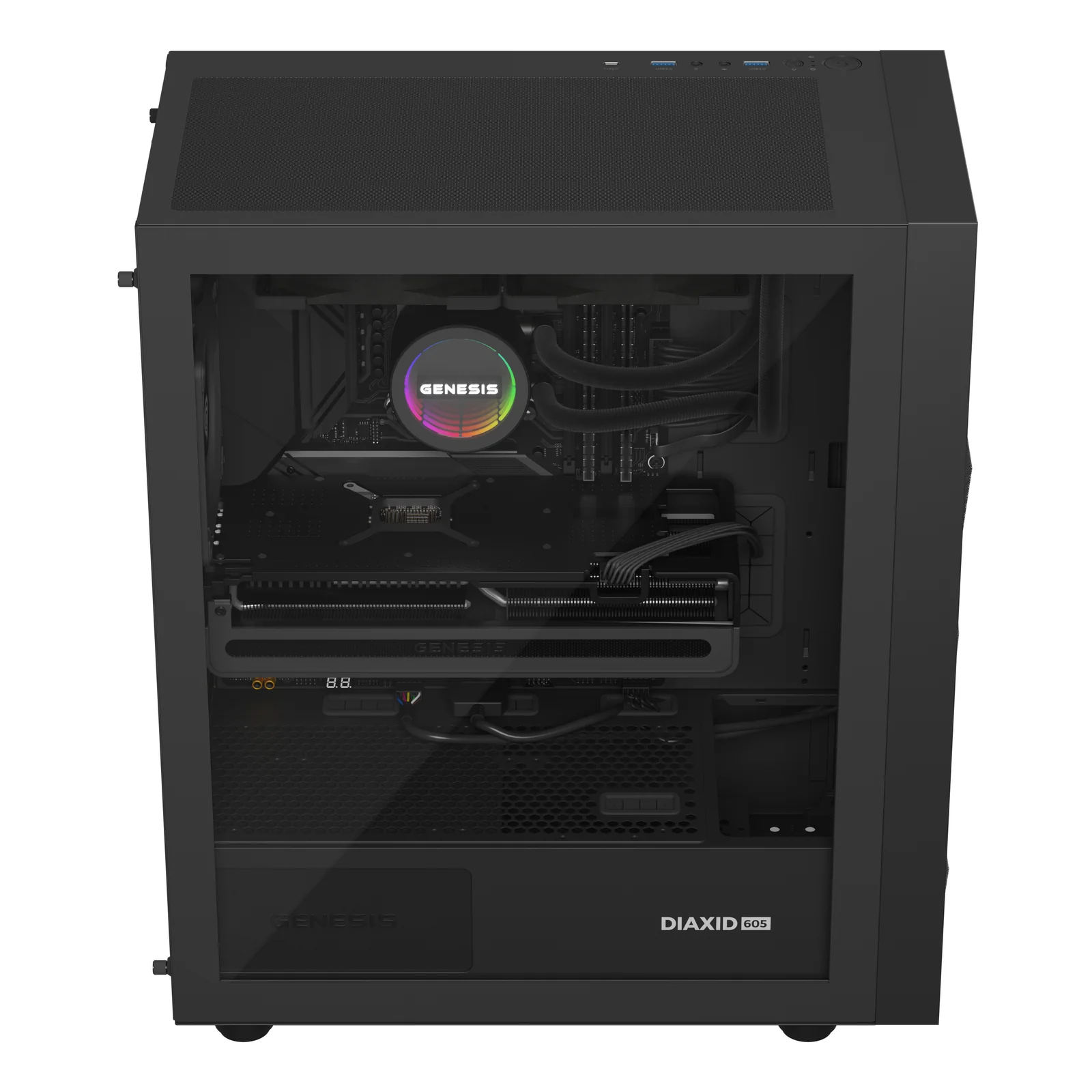 GENESIS NLG-2318 système de refroidissement d’ordinateur Processeur Refroidisseur de liquide tout-en-un Noir