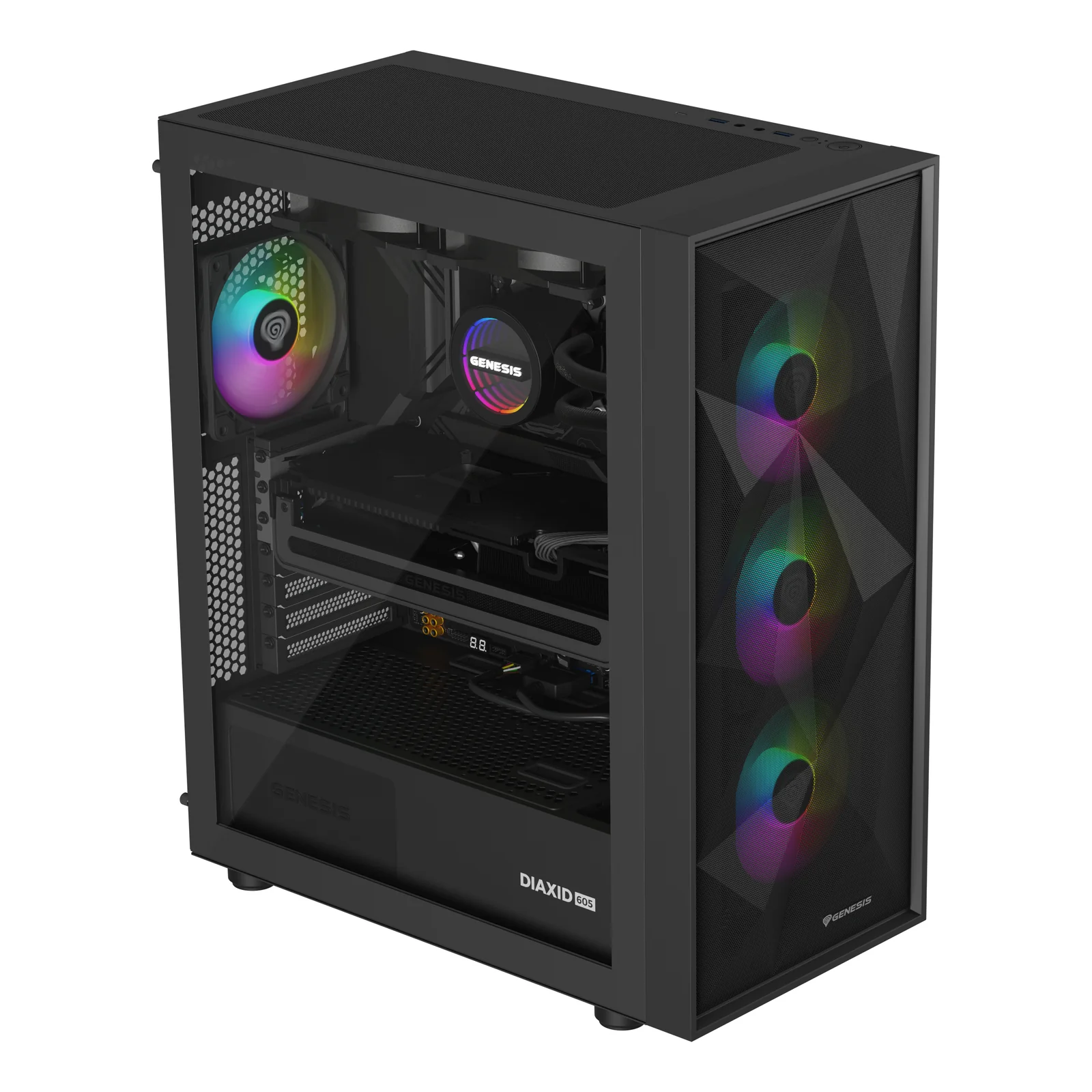 GENESIS NLG-2319 système de refroidissement d’ordinateur Processeur Refroidisseur de liquide tout-en-un Noir