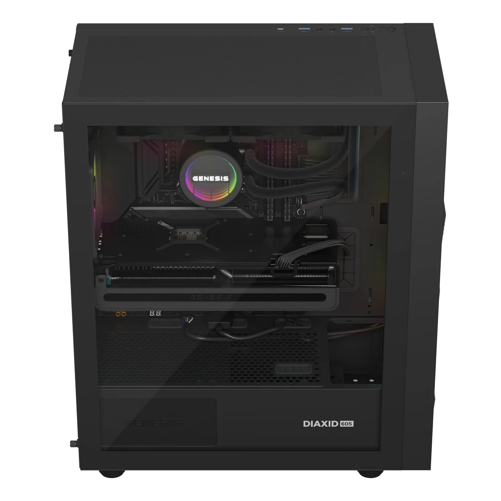 GENESIS NLG-2319 système de refroidissement d’ordinateur Processeur Refroidisseur de liquide tout-en-un Noir