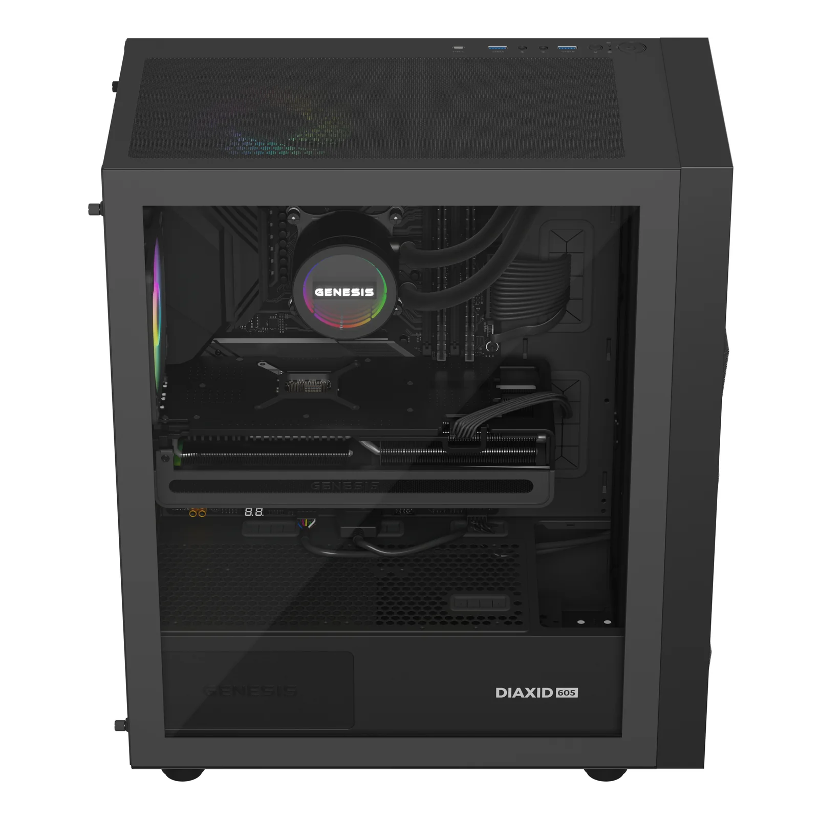GENESIS NLG-2321 système de refroidissement d’ordinateur Processeur Refroidisseur de liquide tout-en-un Noir