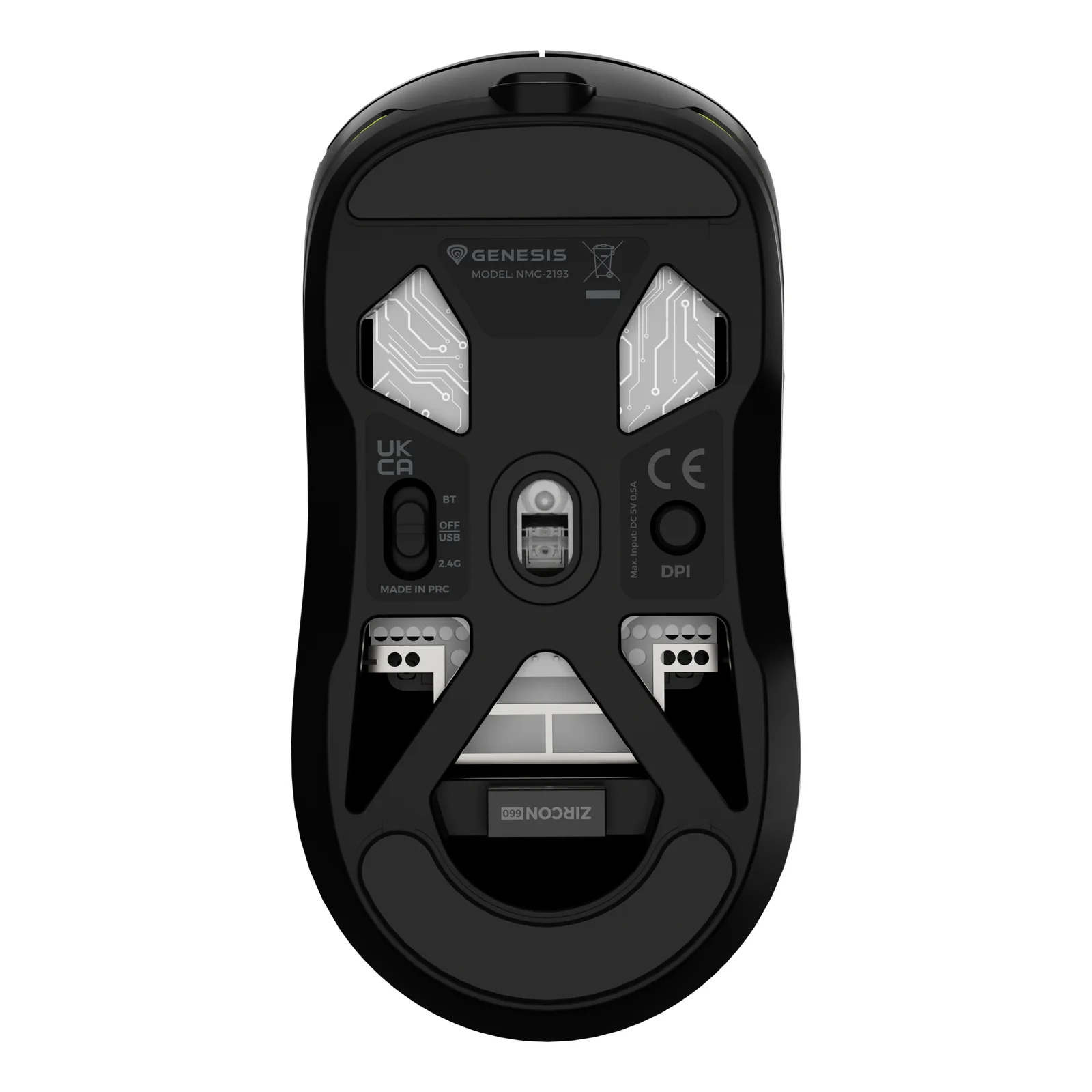 GENESIS NMG-2193 souris Gaming Ambidextre Bluetooth + USB Type-C Optique 26000 DPI