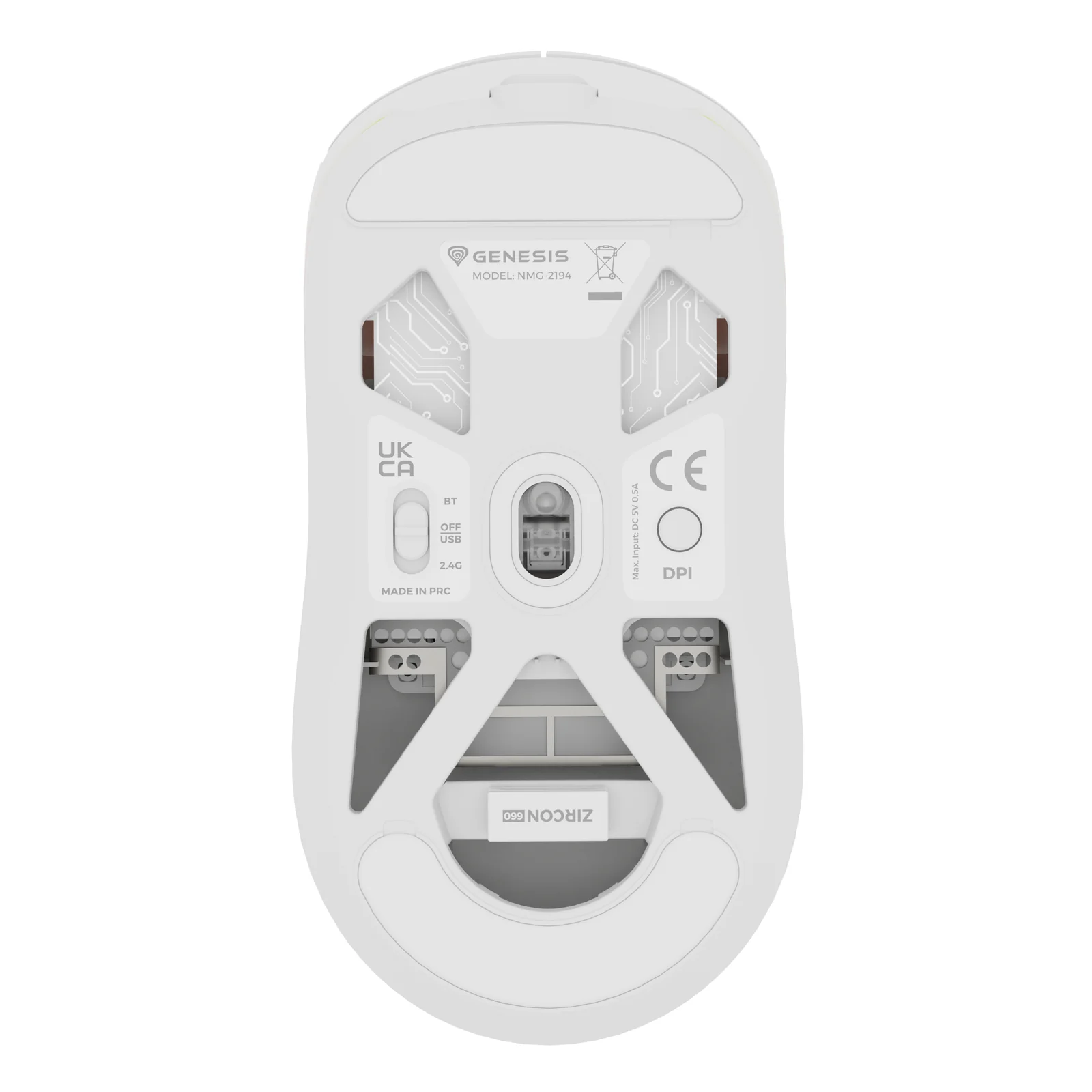 GENESIS NMG-2194 souris Gaming Ambidextre Bluetooth + USB Type-C Optique 26000 DPI